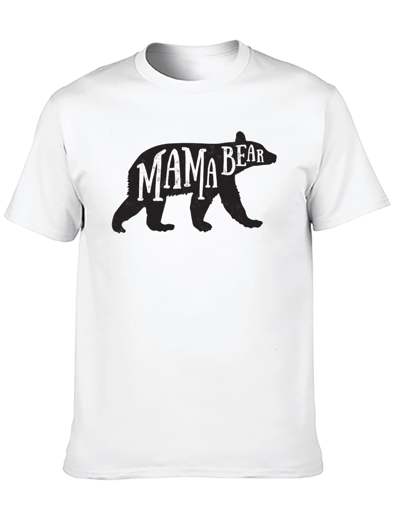 Mama Bear Black Crew Neck T-Shirt