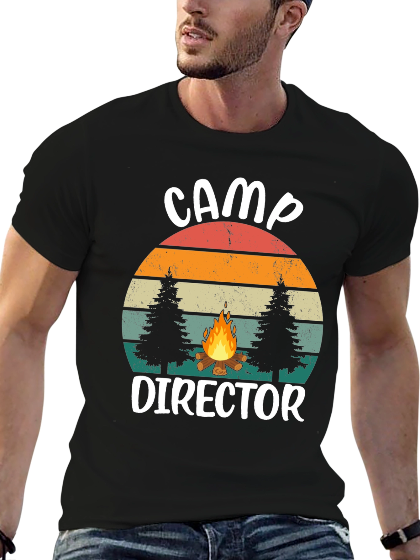 Camp Director Graphic Tee - Retro Camping Shirt