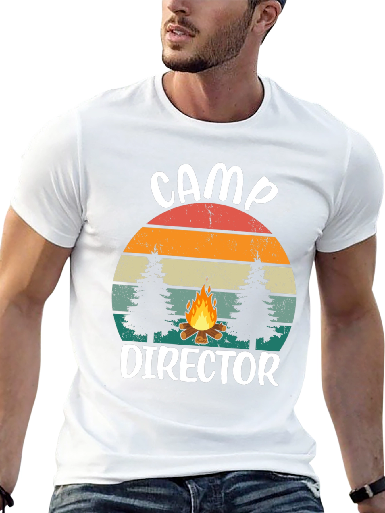 Camp Director Graphic Tee - Retro Camping Shirt