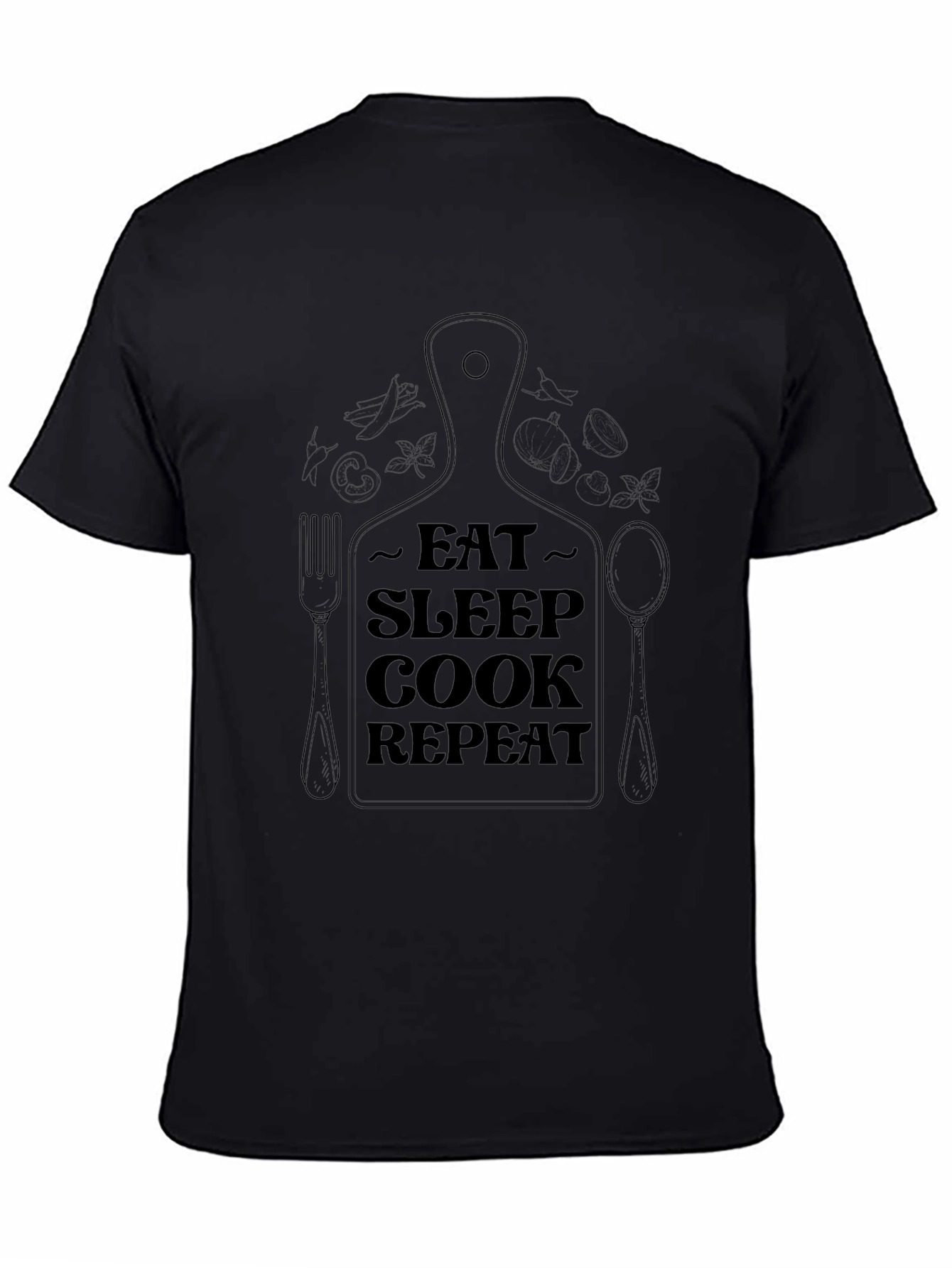 Eat Sleep Cook Repeat T-Shirt - Foodie Gift
