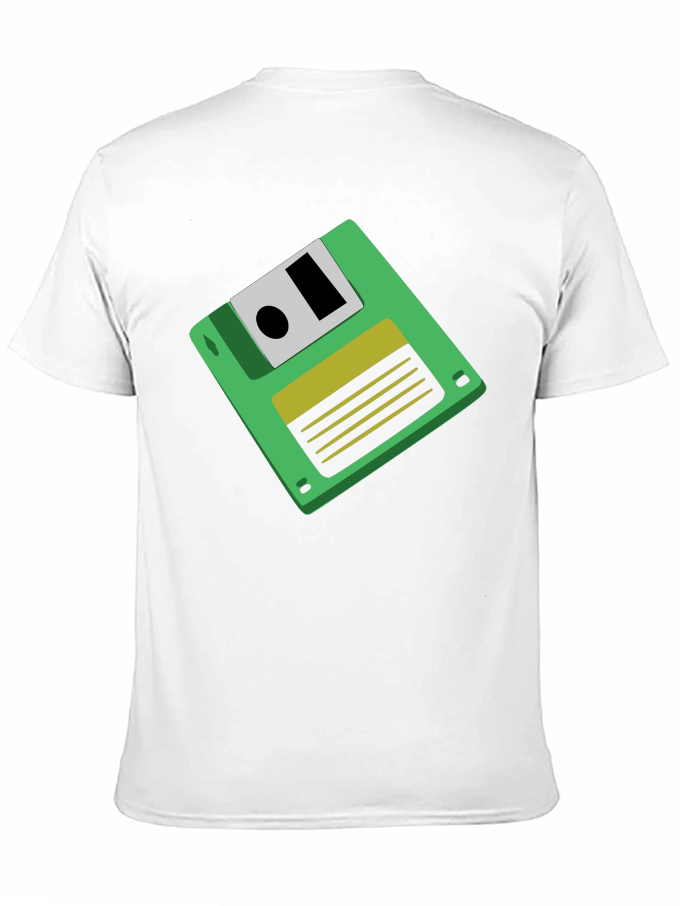 Retro Floppy Disk Graphic Tee - Black Unisex T-Shirt