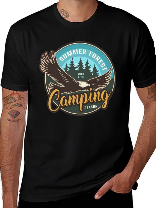Summer Forest Camping Graphic T-Shirt