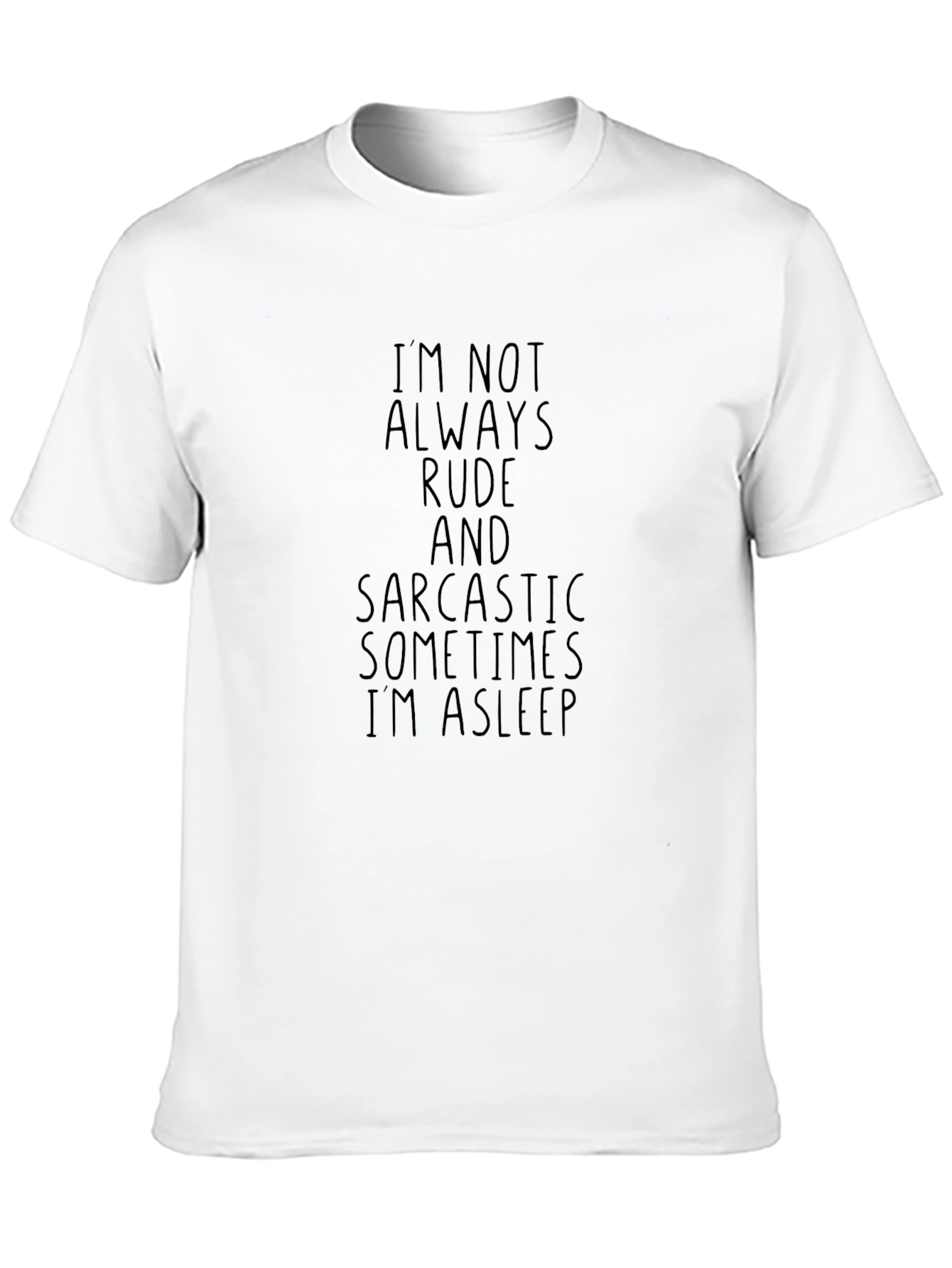 Sarcastic Sleepy T-Shirt - Black Graphic Tee