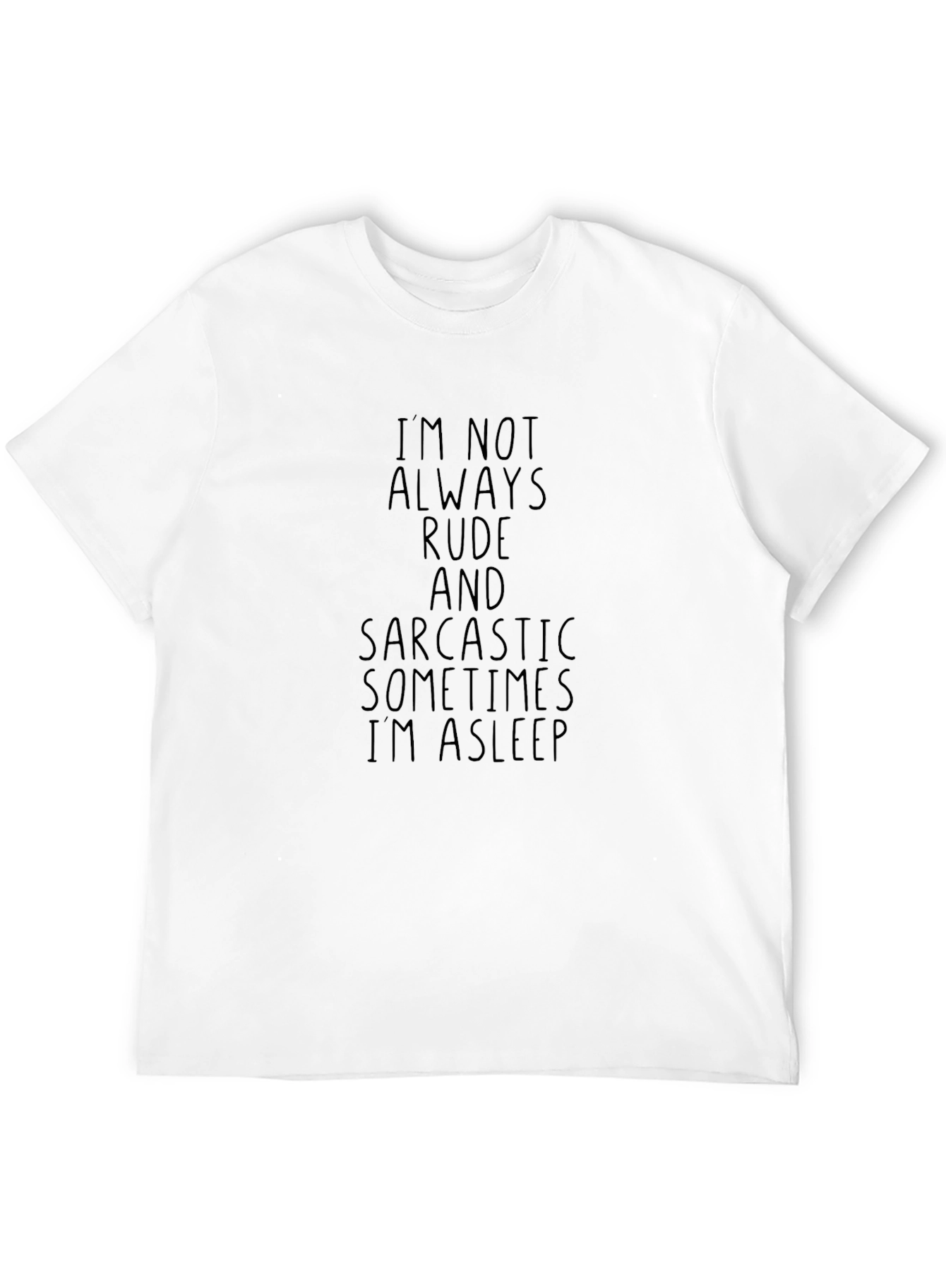 Sarcastic Sleepy T-Shirt - Black Graphic Tee