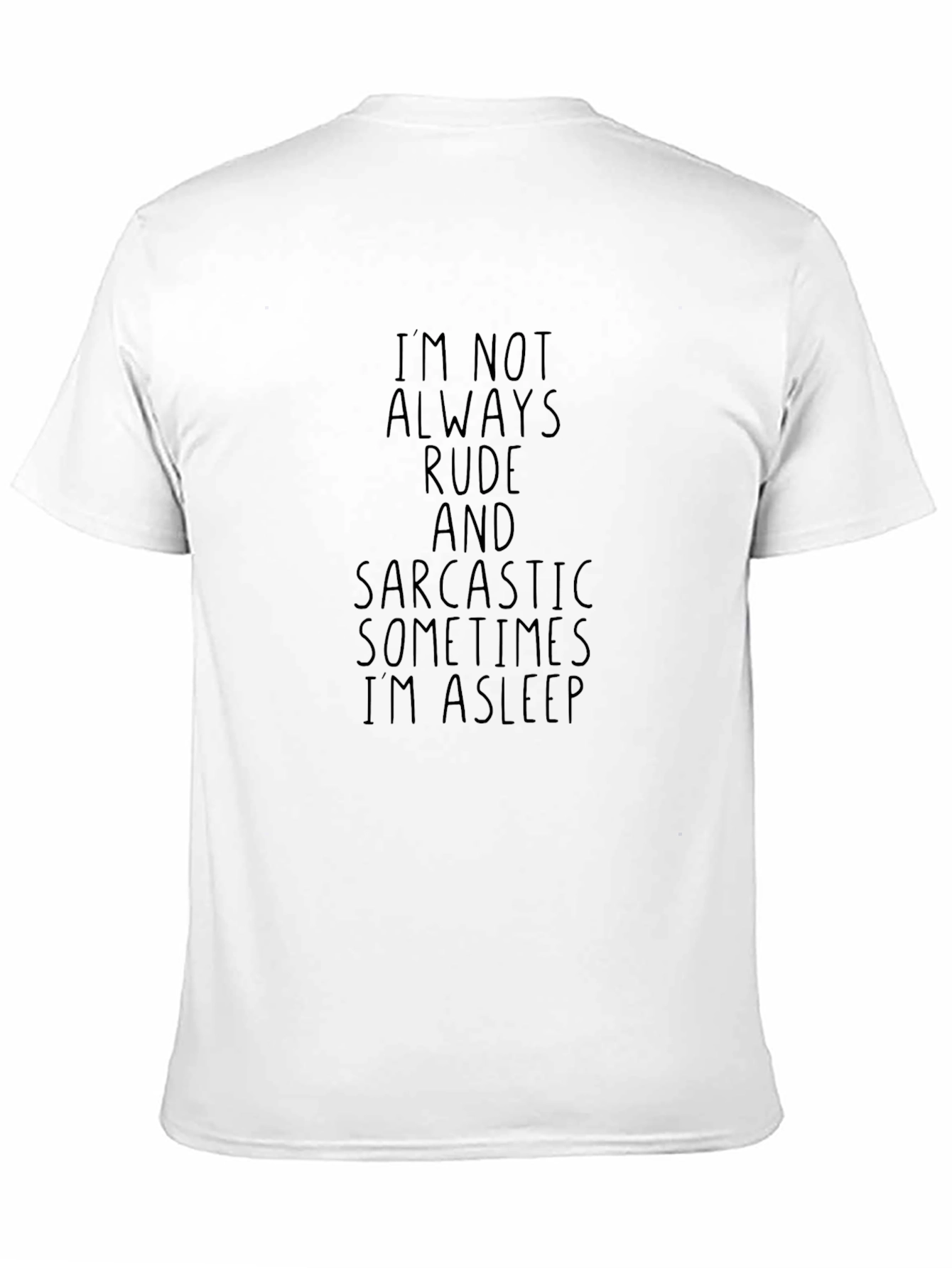 Sarcastic Sleepy T-Shirt - Black Graphic Tee
