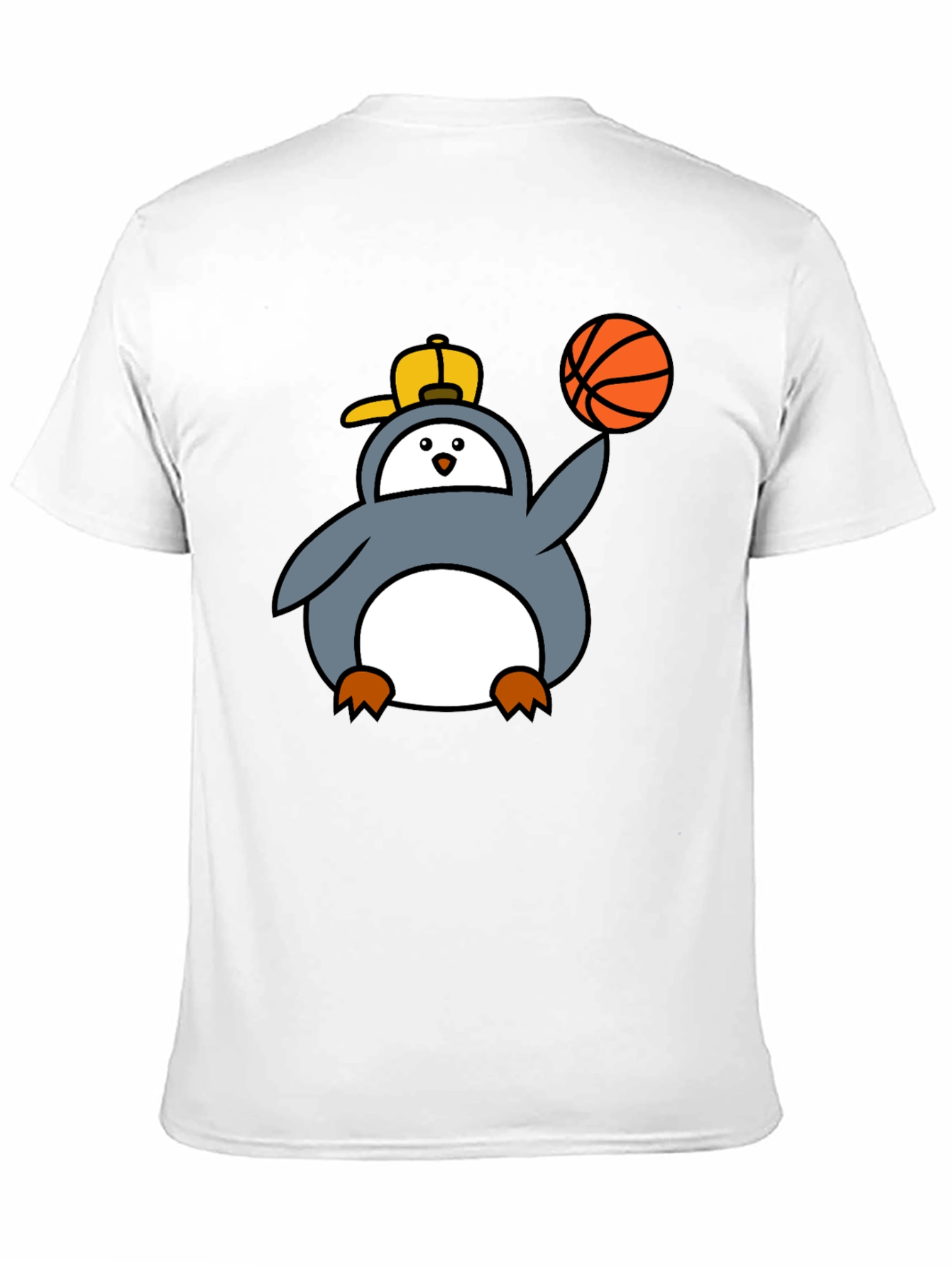 Penguin Basketball Graphic Tee - Cool Black T-Shirt