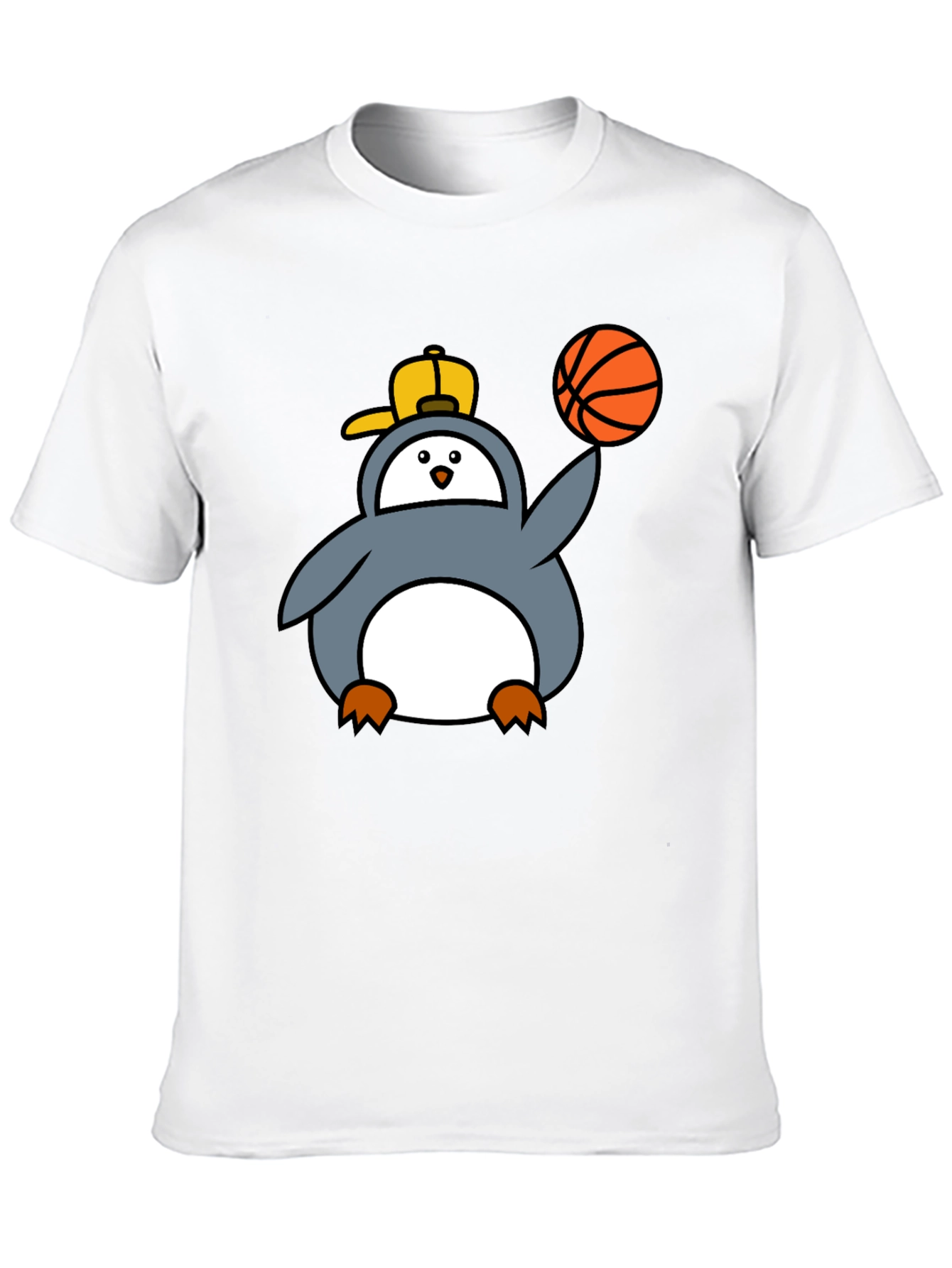 Penguin Basketball Graphic Tee - Cool Black T-Shirt