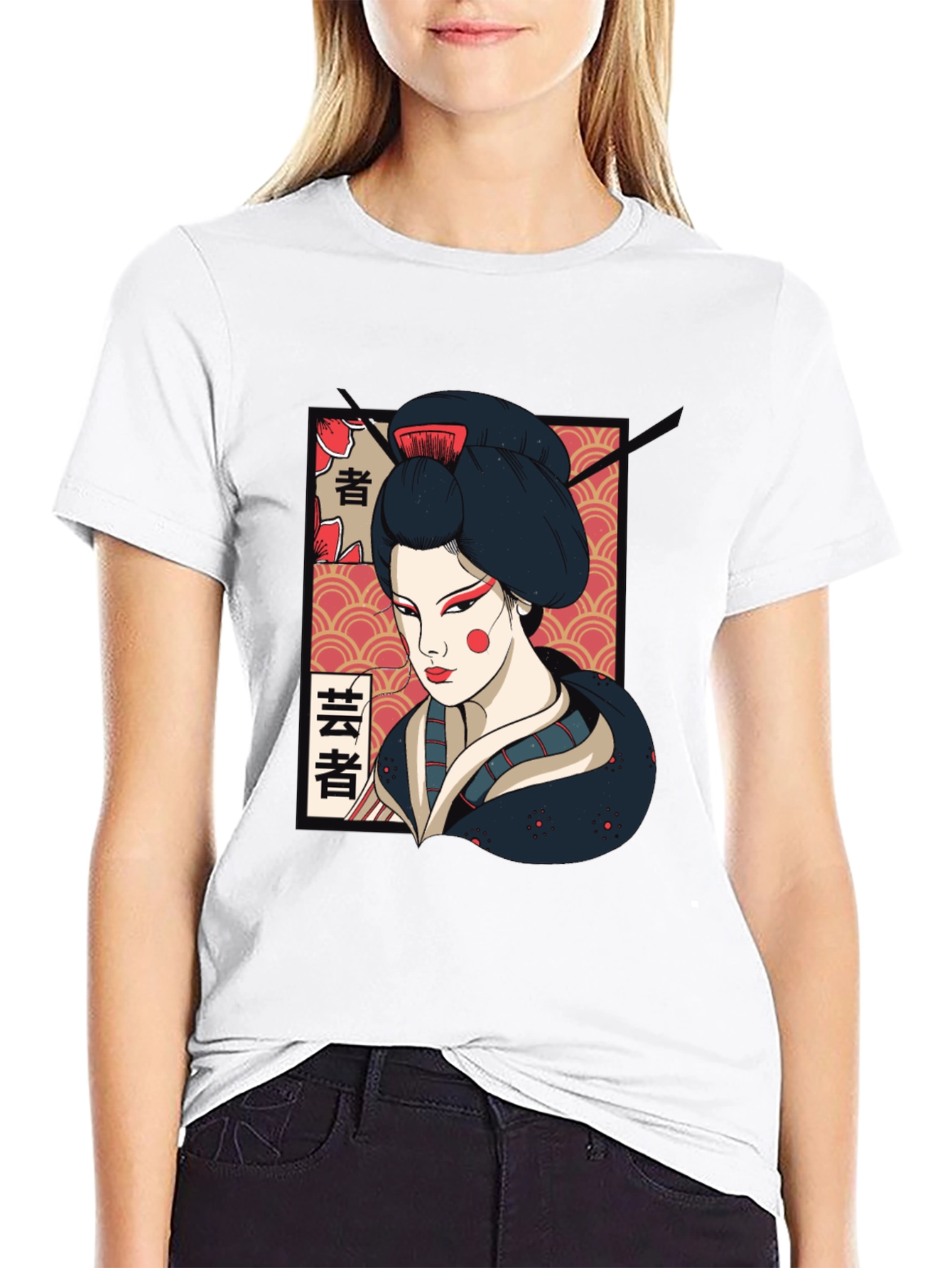 Geisha Graphic T-Shirt - Stylish Unisex Tee