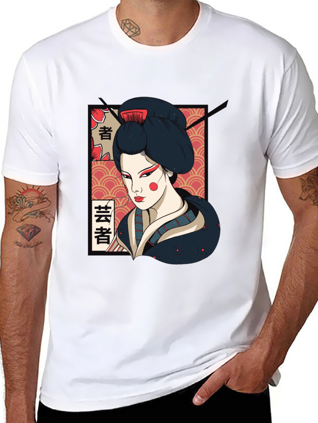 Geisha Graphic T-Shirt - Stylish Unisex Tee