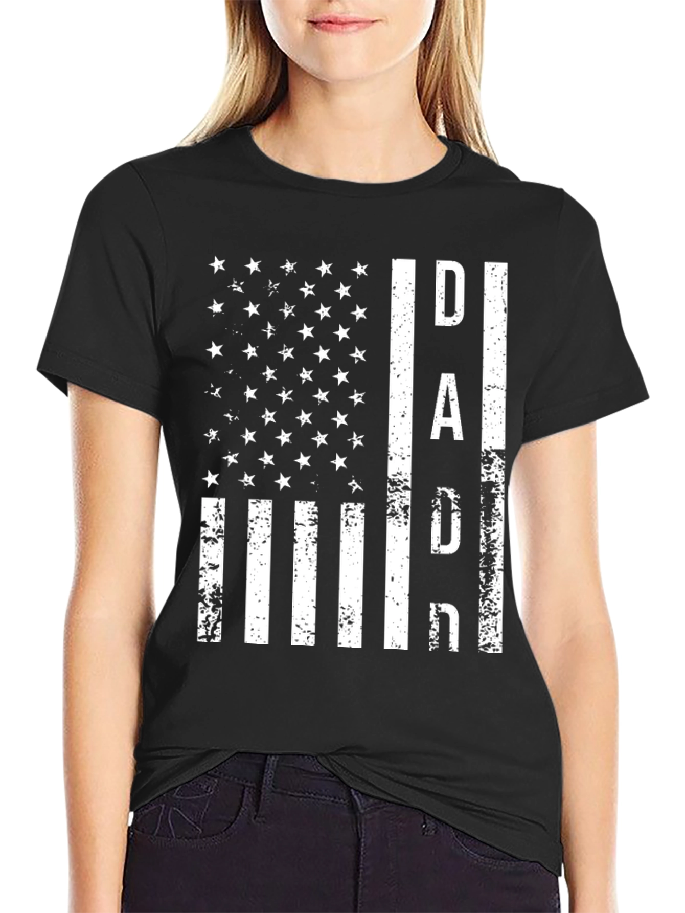 Patriotic Dad T-Shirt - American Flag Design