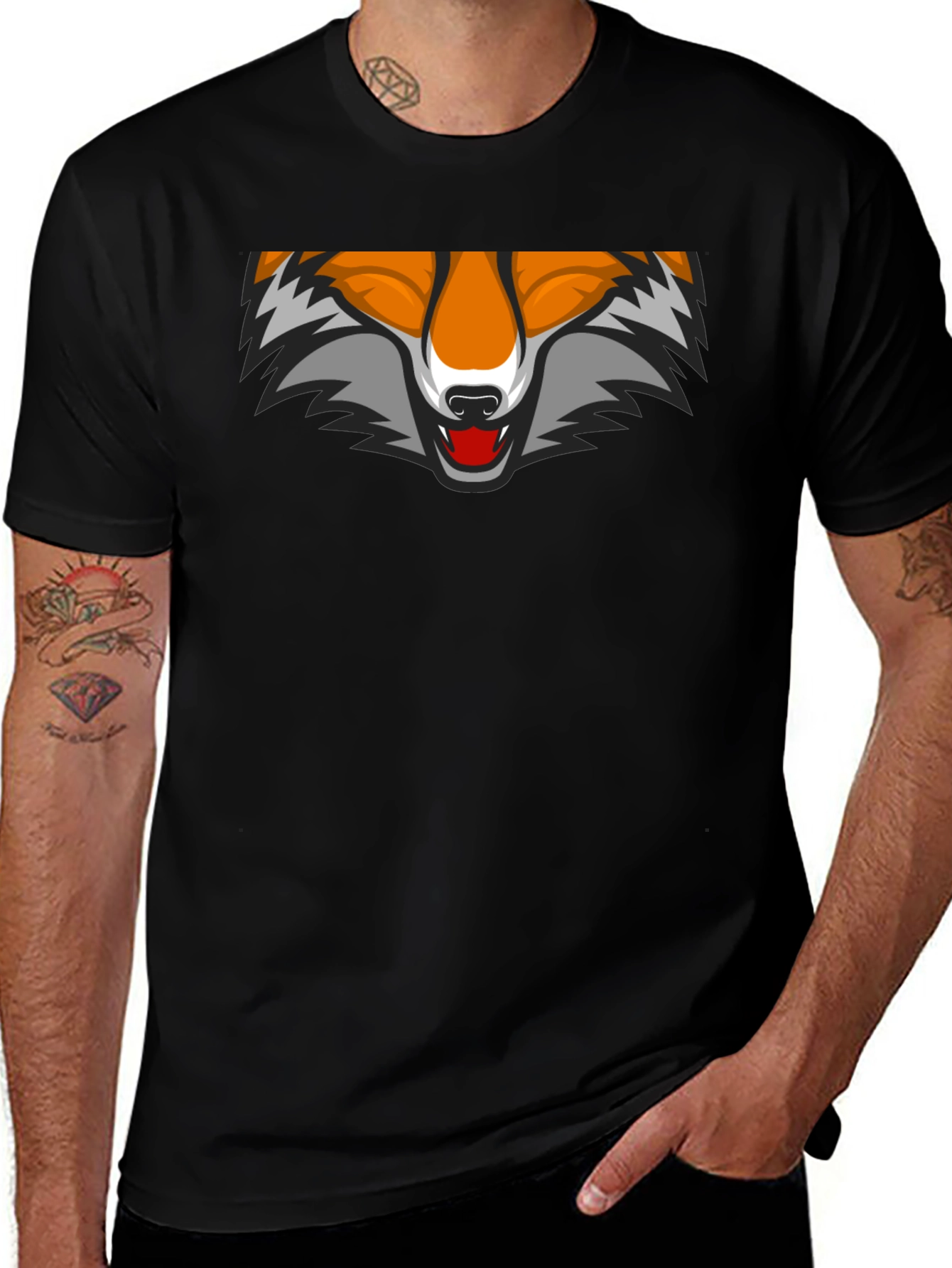 Fox Graphic Tee - Cool Animal Design