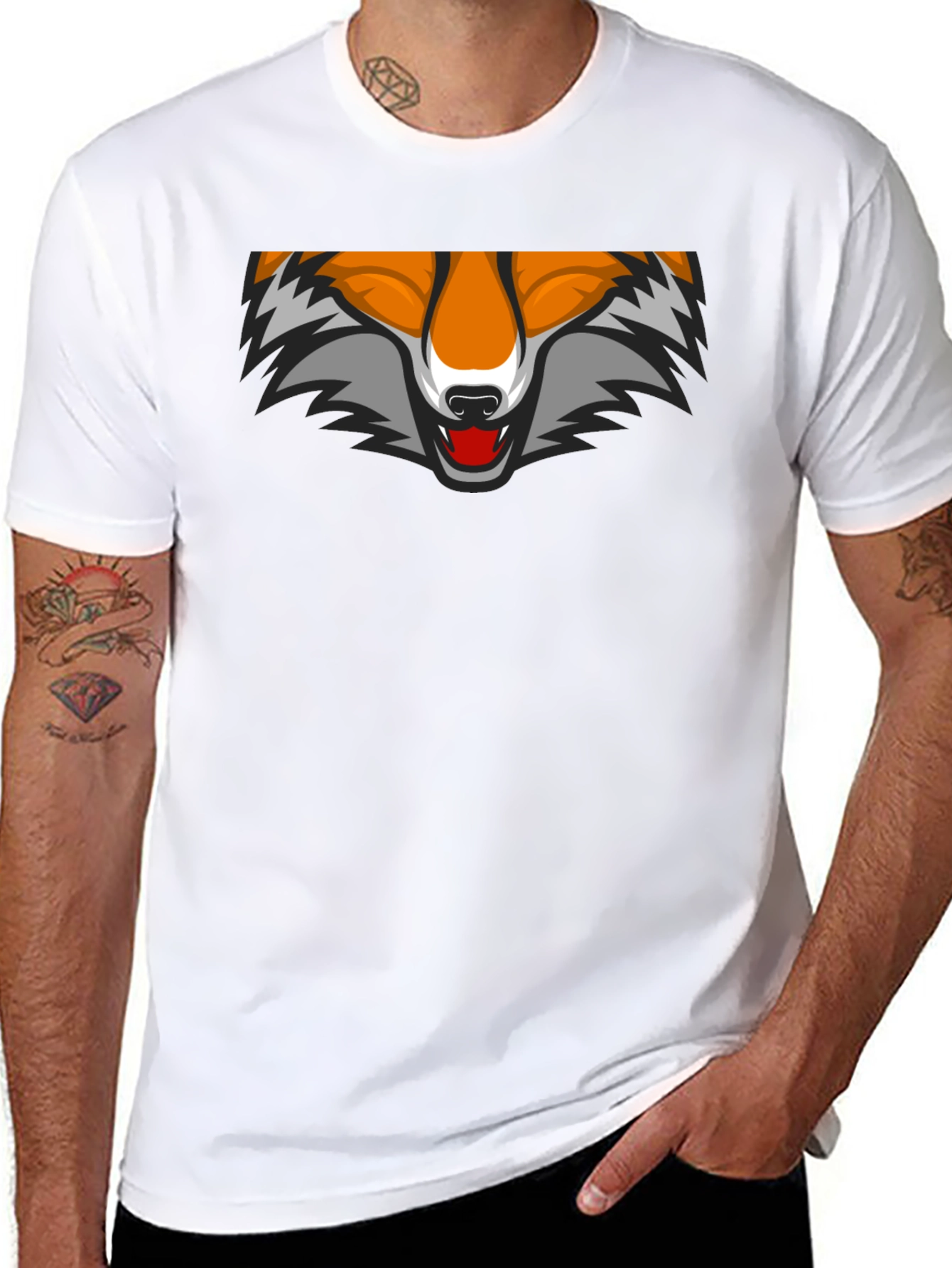 Fox Graphic Tee - Cool Animal Design