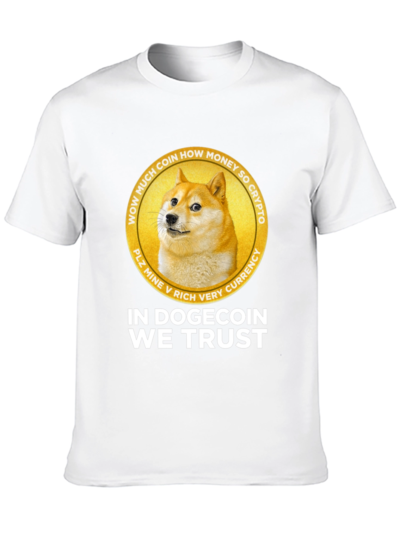 In Dogecoin We Trust Black Graphic Tee