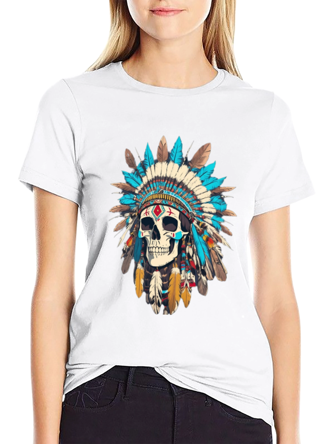 Skull Chief T-Shirt - Black