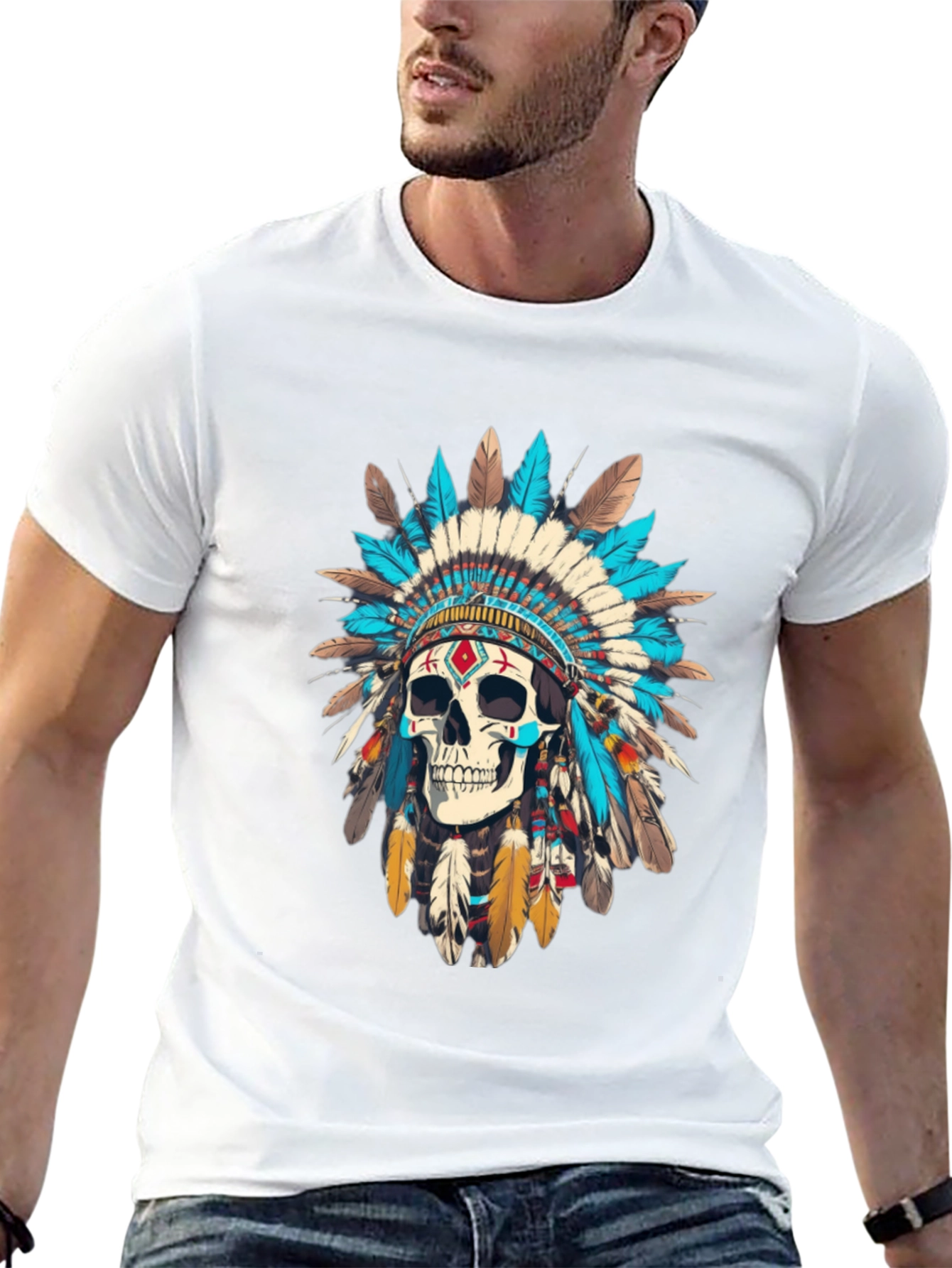 Skull Chief T-Shirt - Black