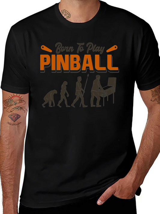 Born to Play Pinball Graphic T-Shirt
