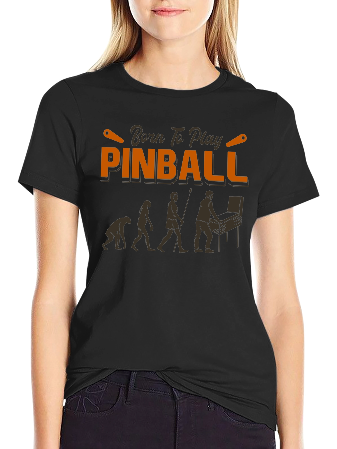 Born to Play Pinball Graphic T-Shirt