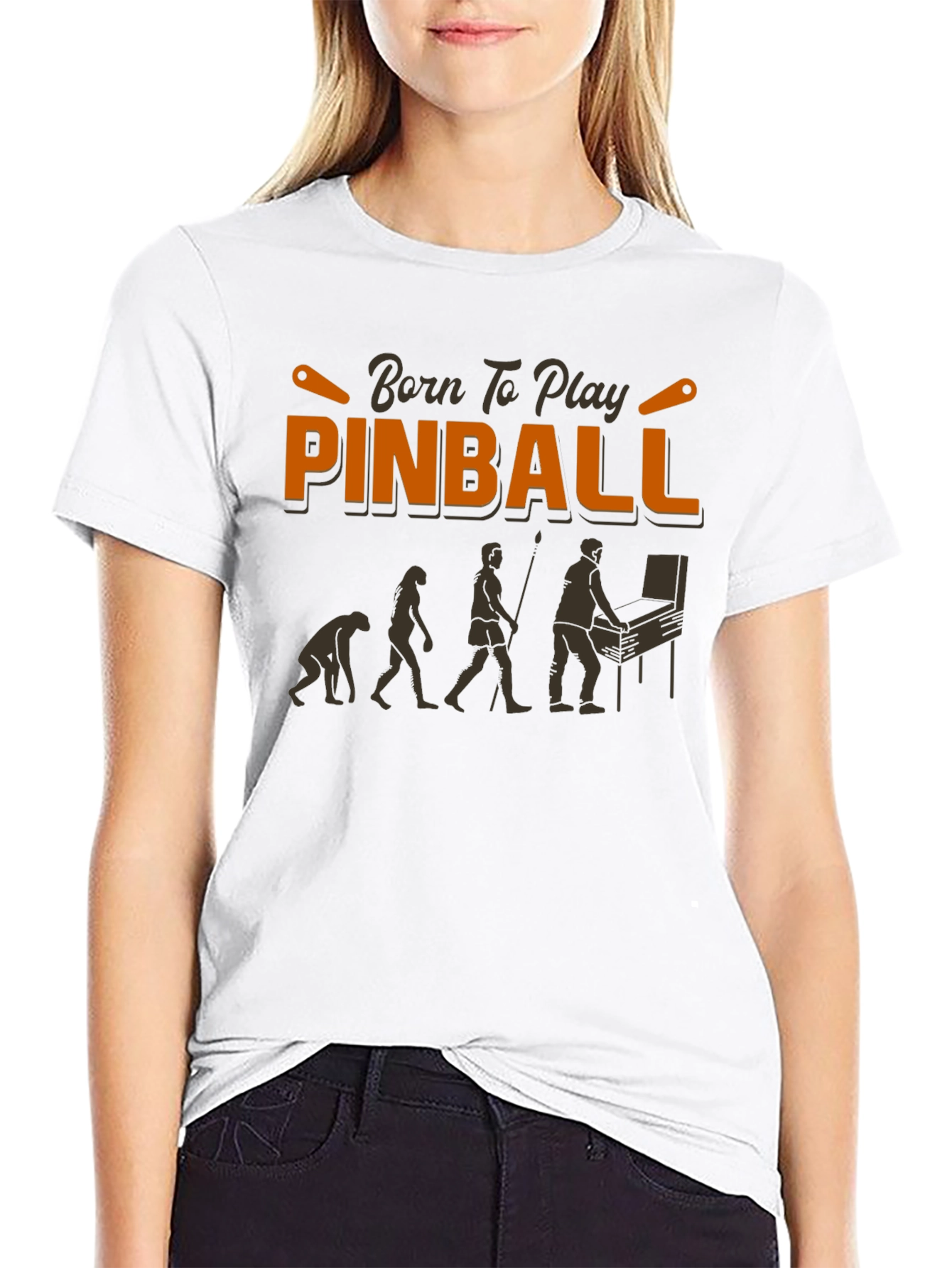 Born to Play Pinball Graphic T-Shirt