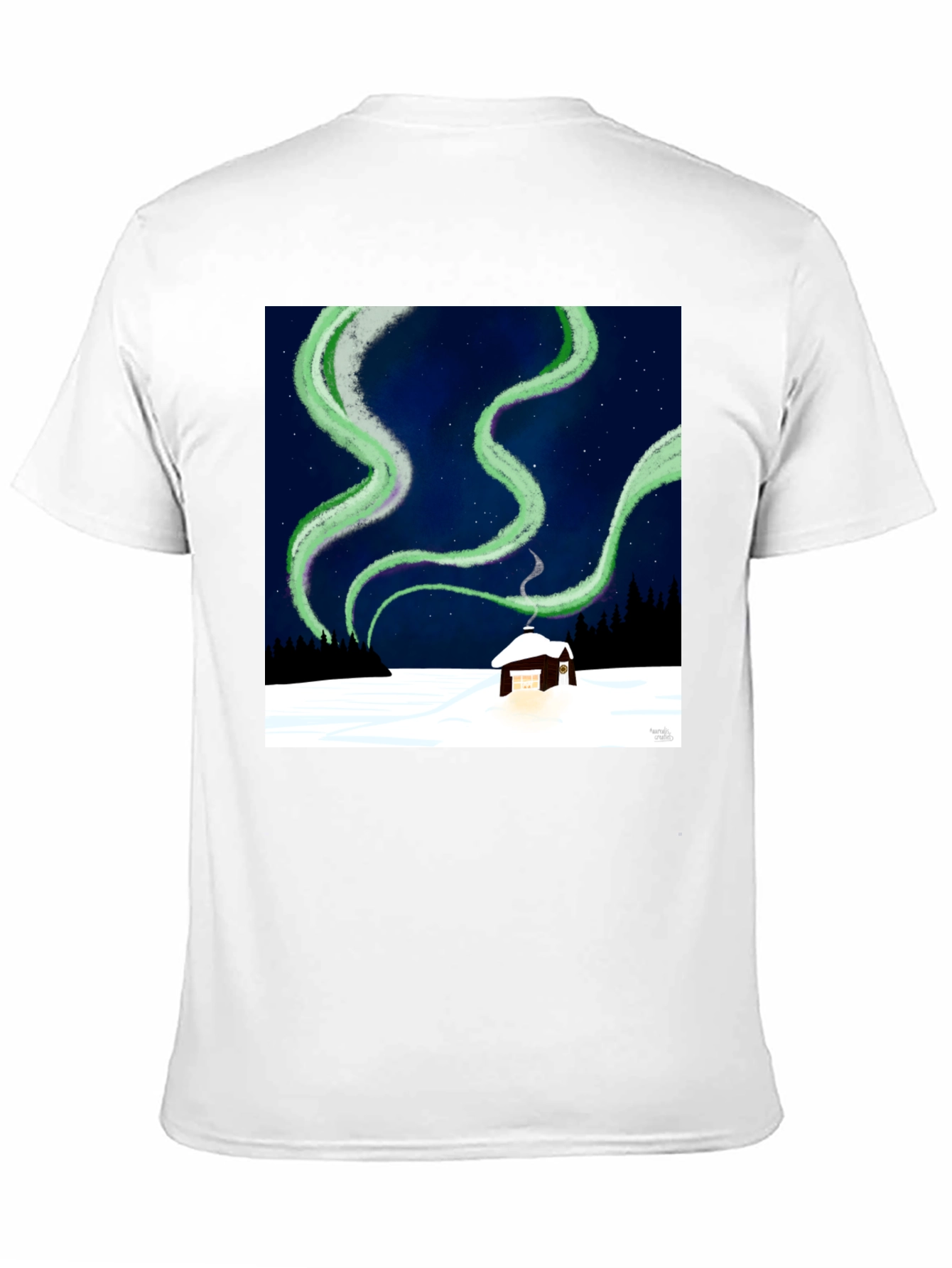 Aurora Cabin Tee: Night Sky Dream
