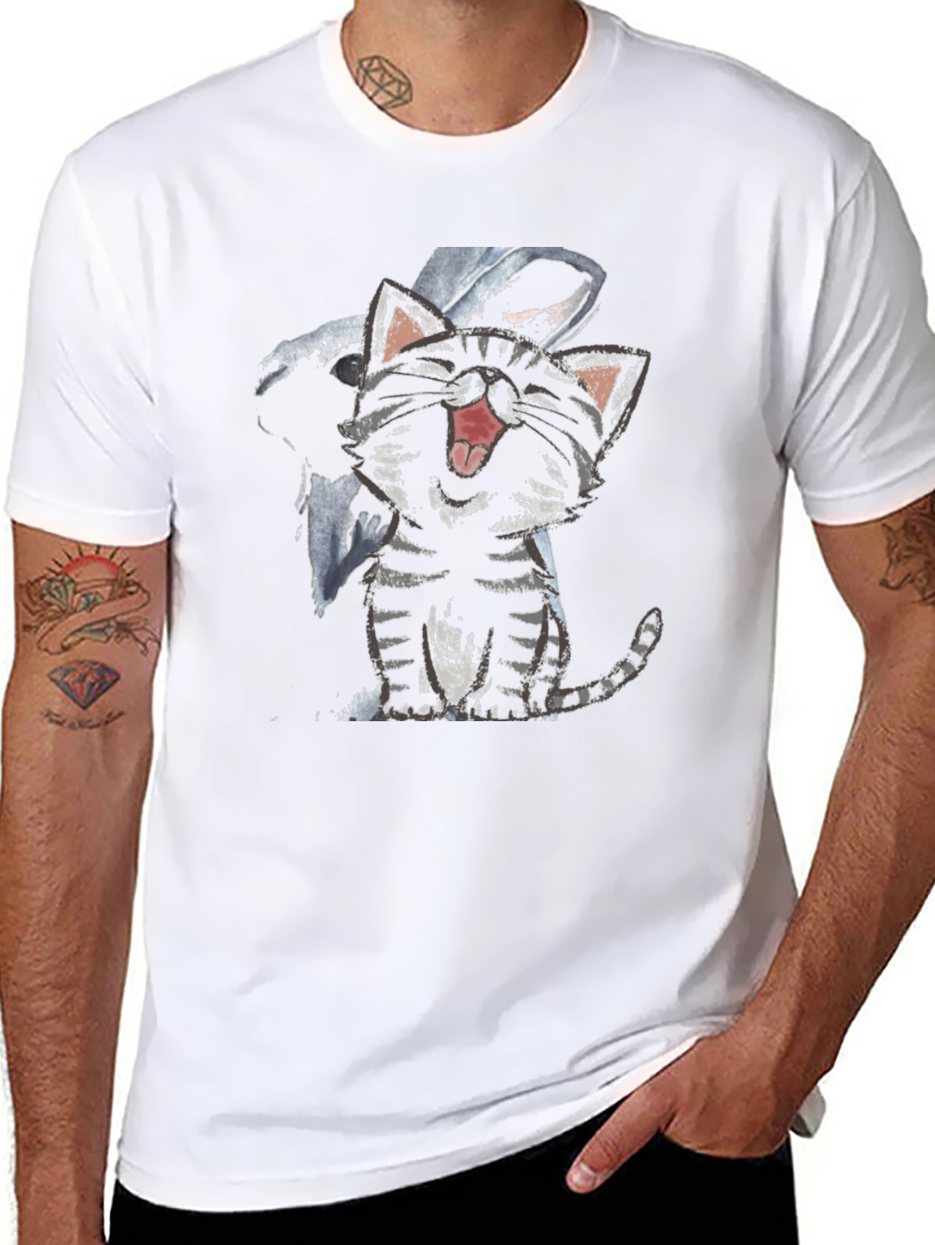 Black Cat Graphic T-Shirt