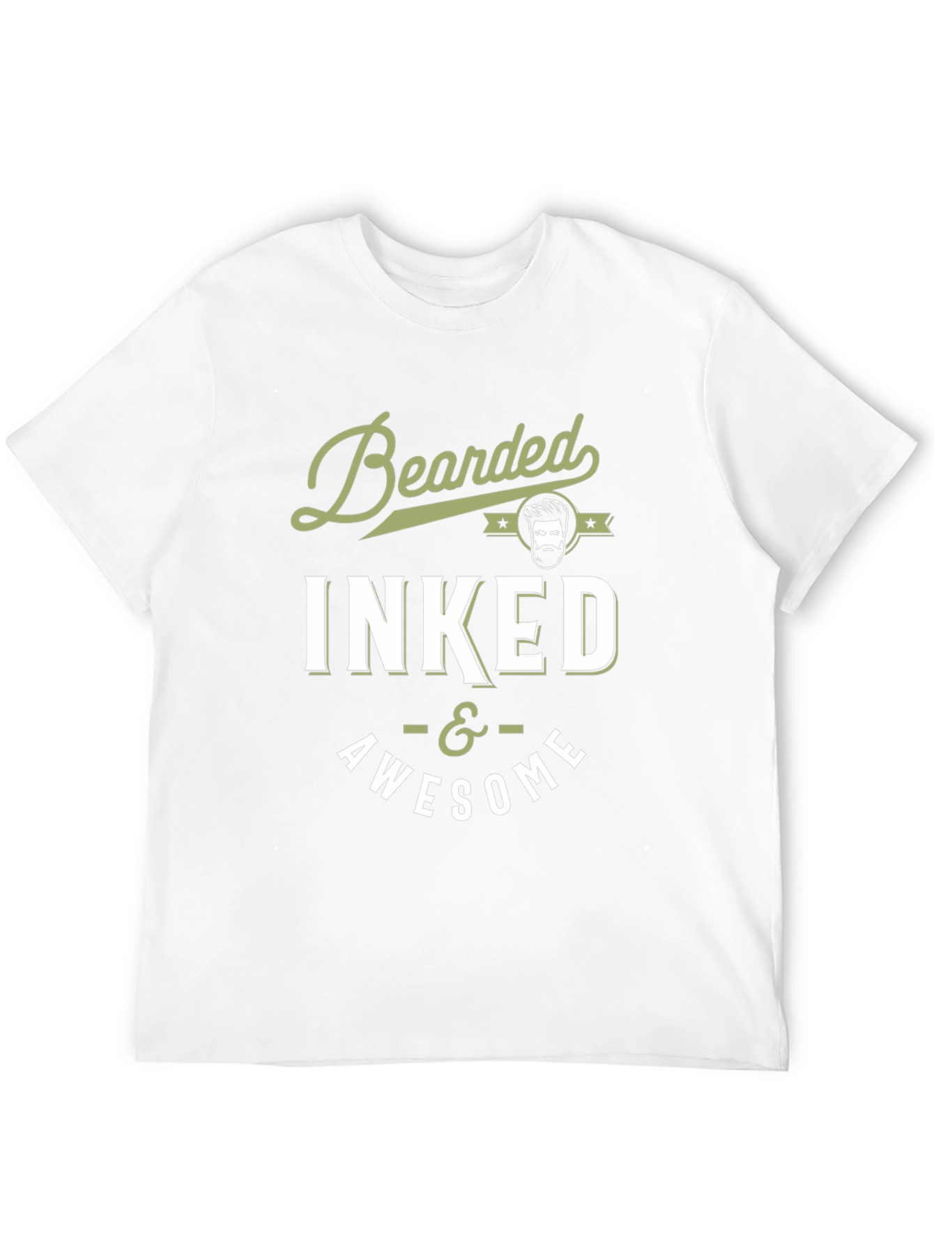Bearded Inked & Awesome Graphic T-Shirt
