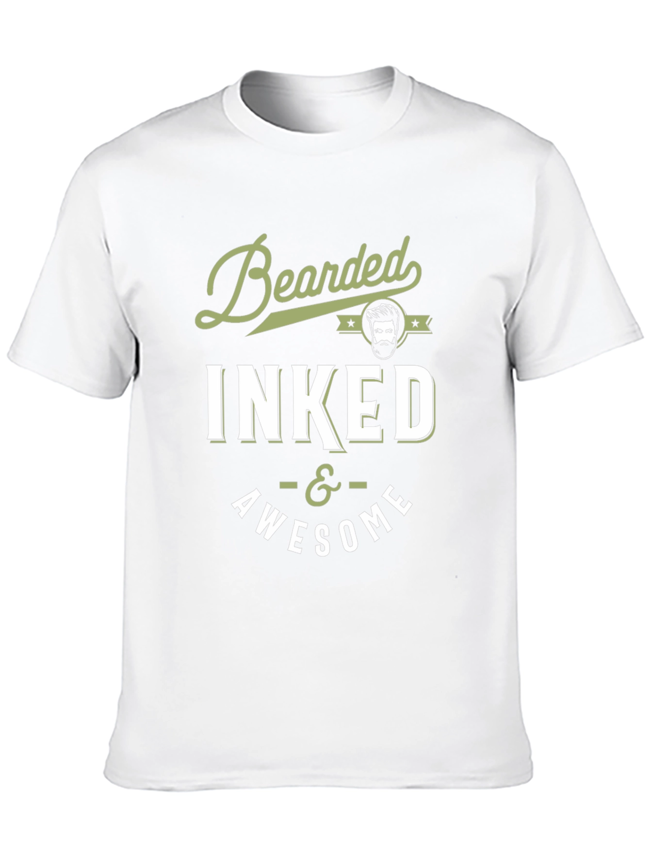 Bearded Inked & Awesome Graphic T-Shirt