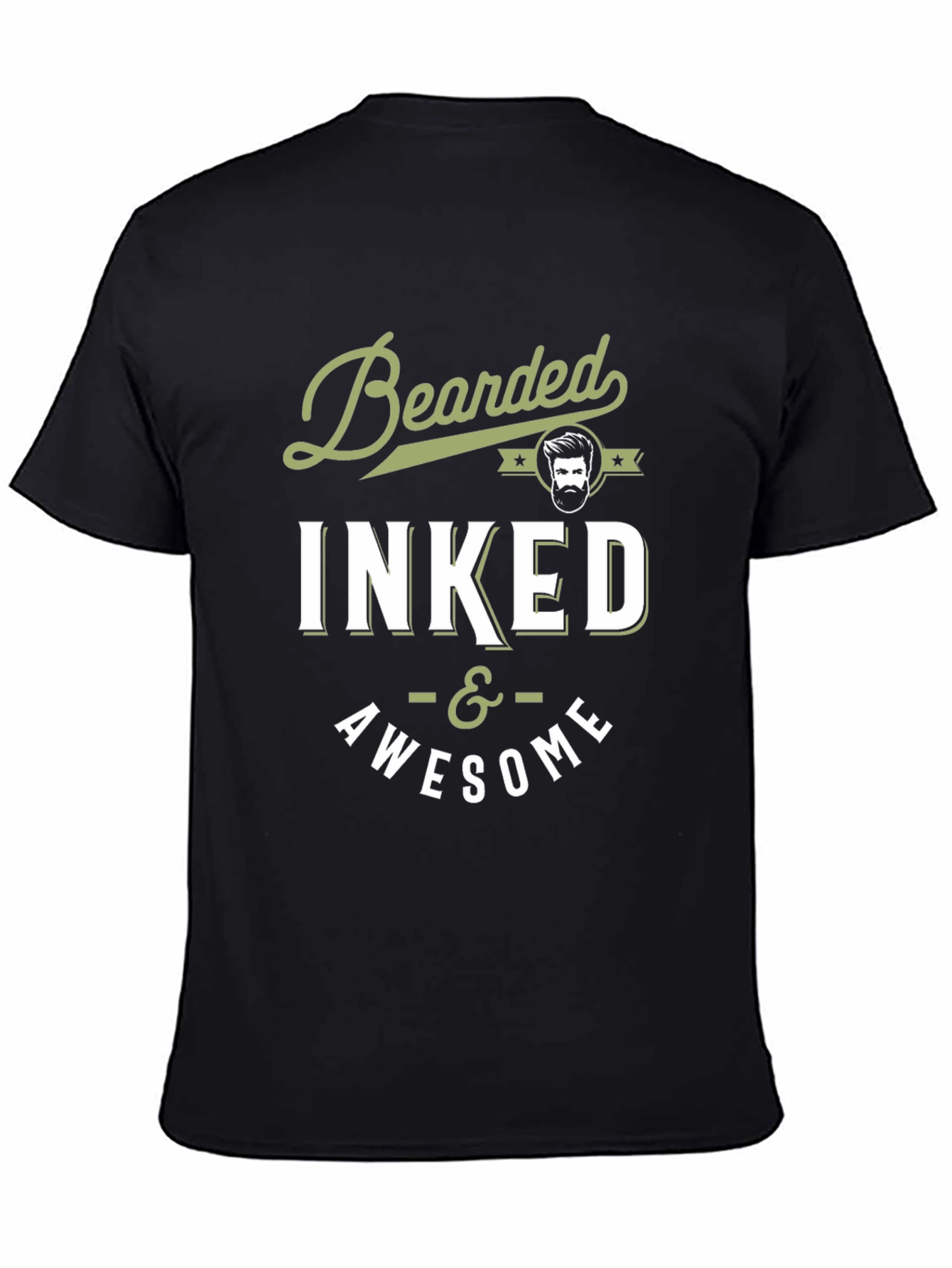 Bearded Inked & Awesome Graphic T-Shirt