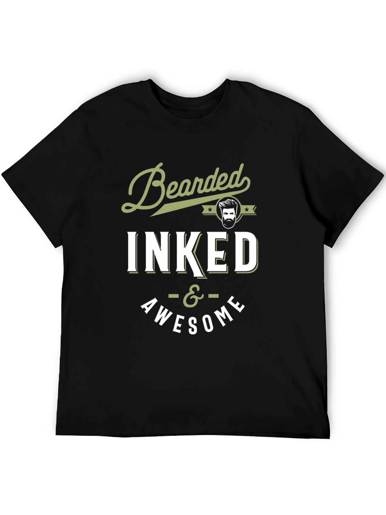Bearded Inked & Awesome Graphic T-Shirt