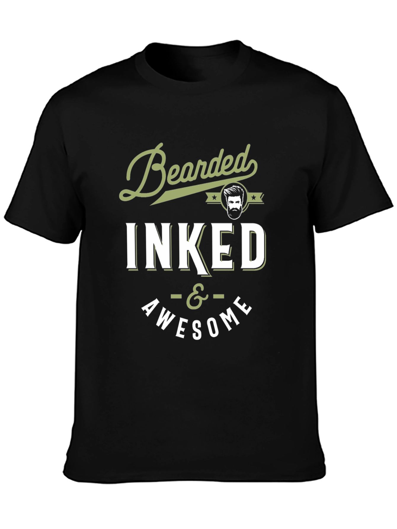 Bearded Inked & Awesome Graphic T-Shirt
