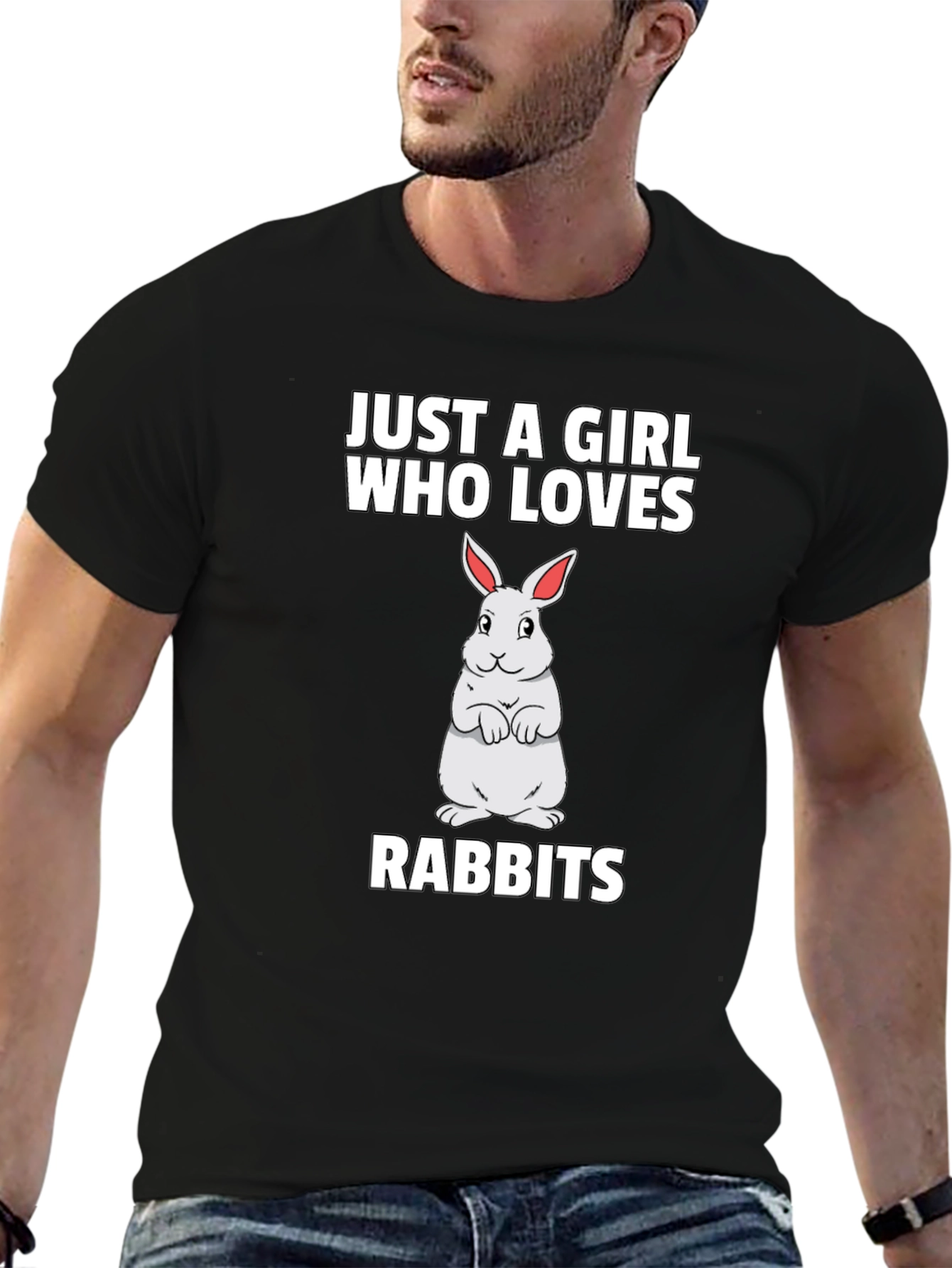 Just a Girl Who Loves Rabbits T-Shirt