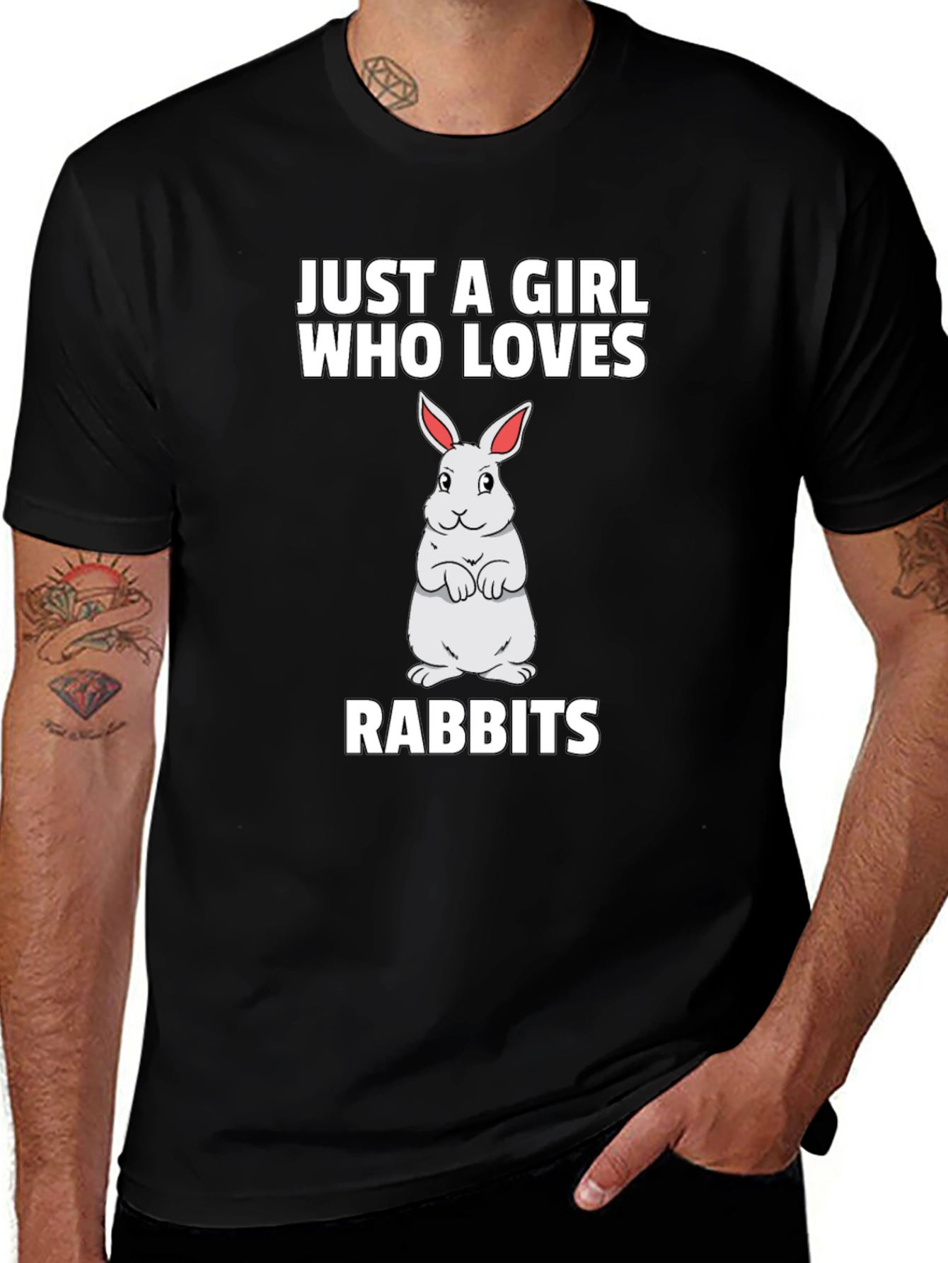 Just a Girl Who Loves Rabbits T-Shirt