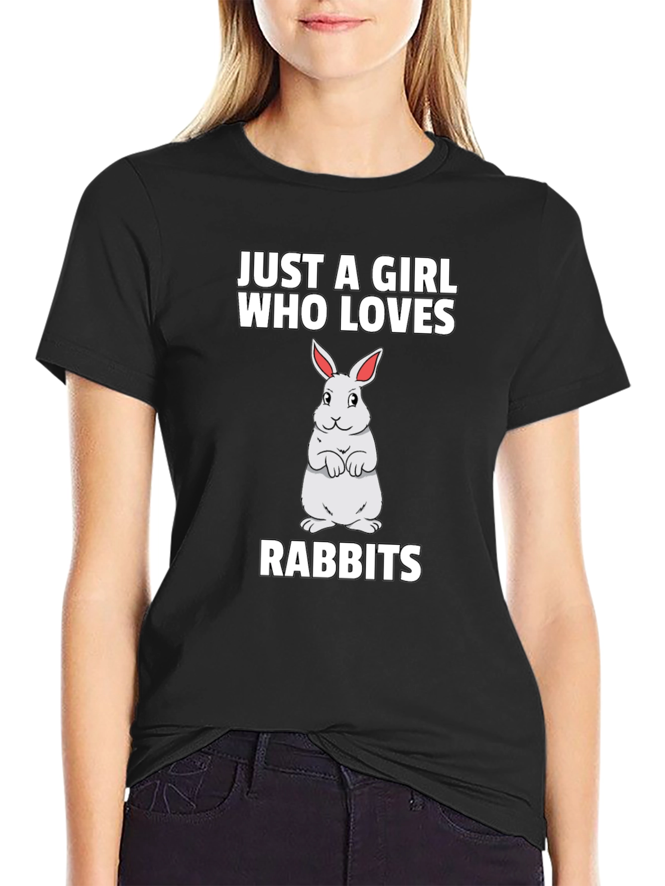 Just a Girl Who Loves Rabbits T-Shirt