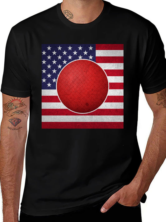 Dodgeball American Flag Graphic T-Shirt