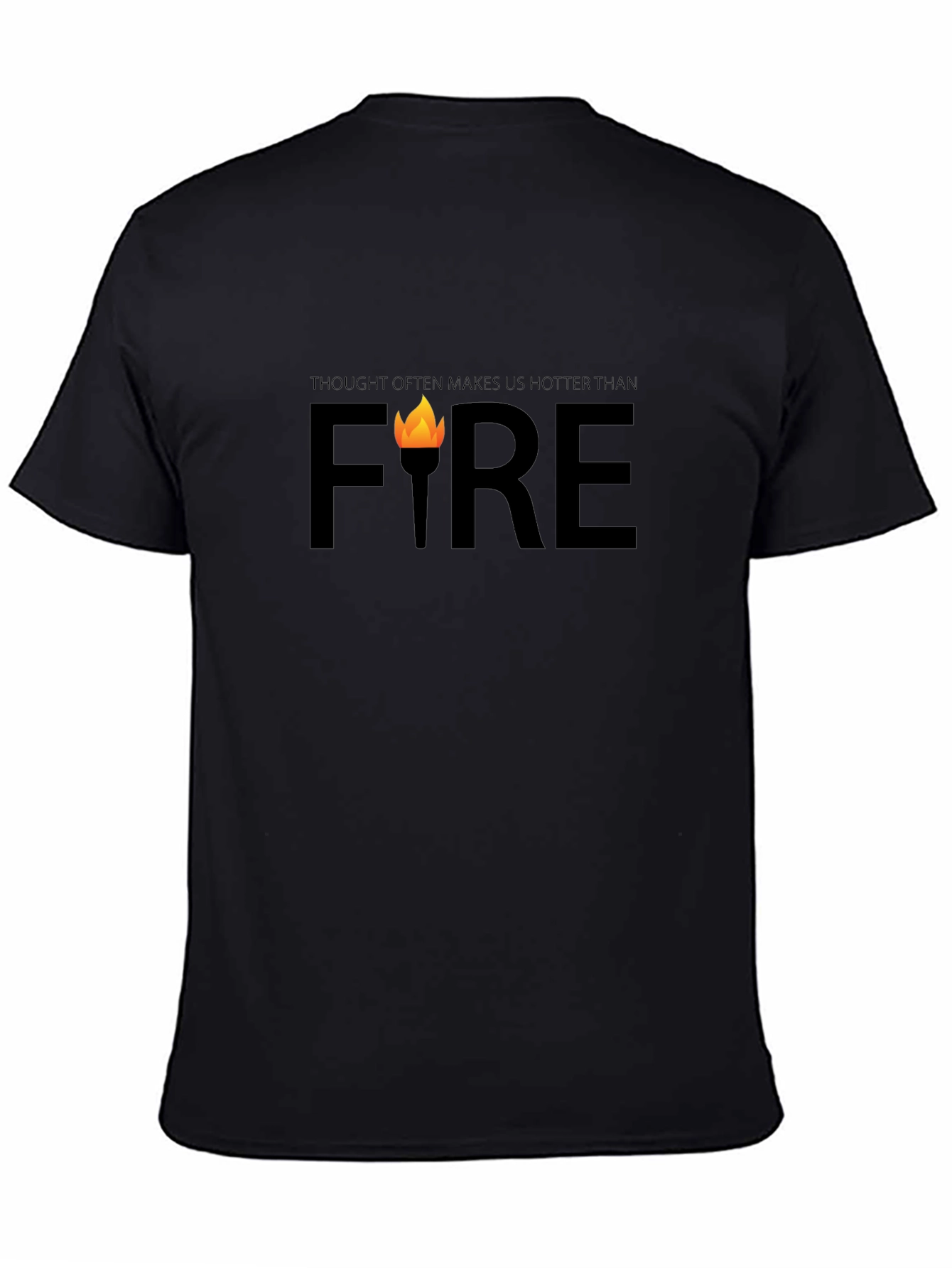 Thought Hotter Than Fire Black Graphic Tee