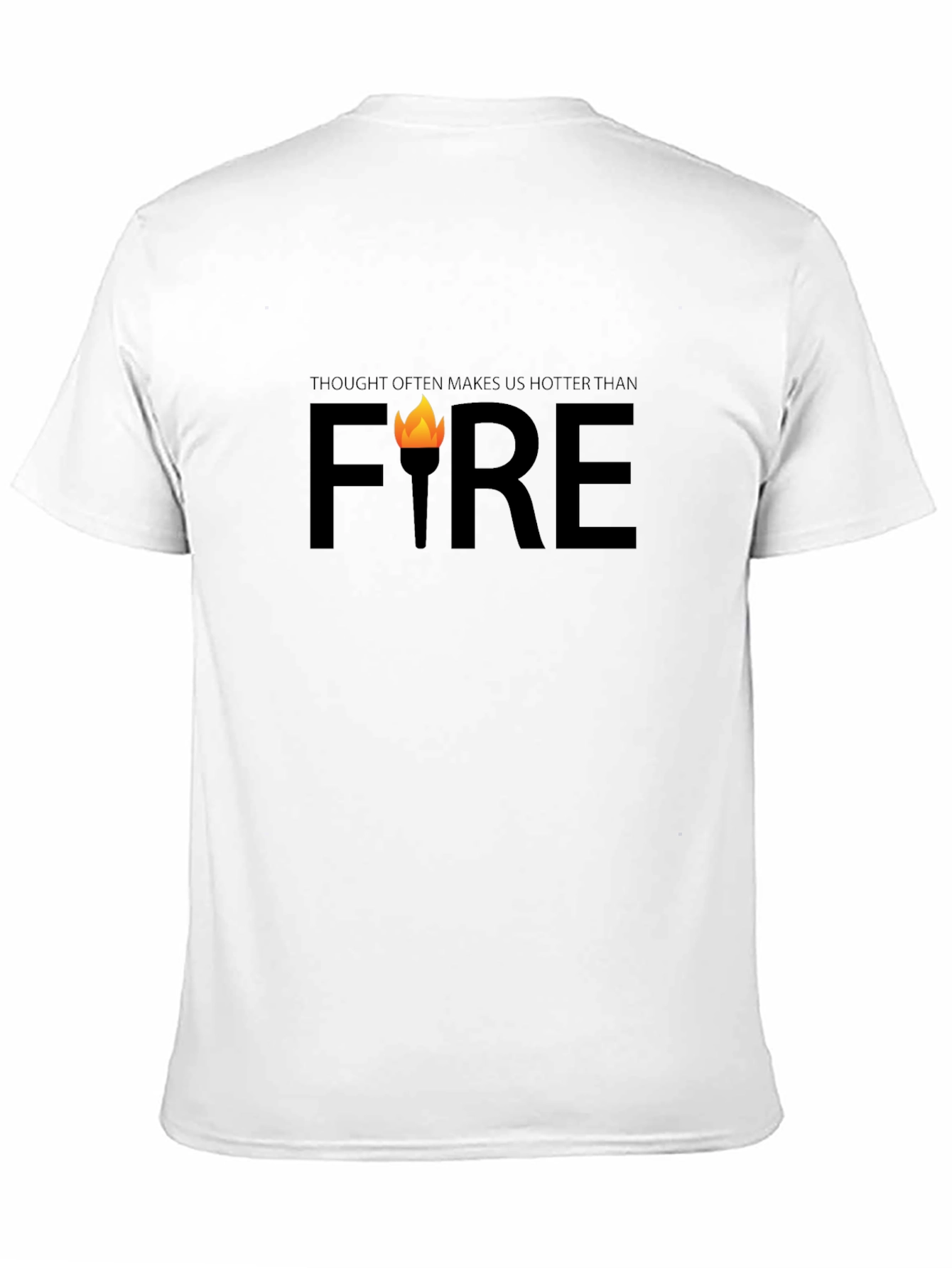 Thought Hotter Than Fire Black Graphic Tee