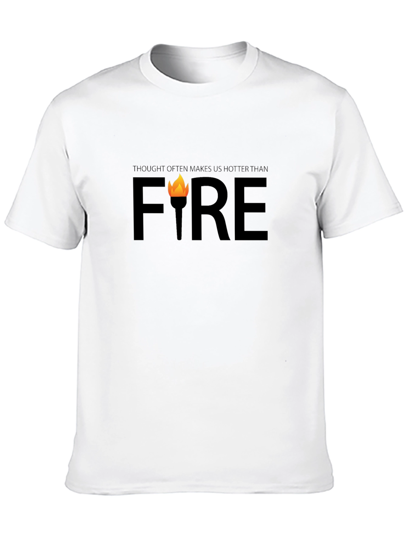 Thought Hotter Than Fire Black Graphic Tee