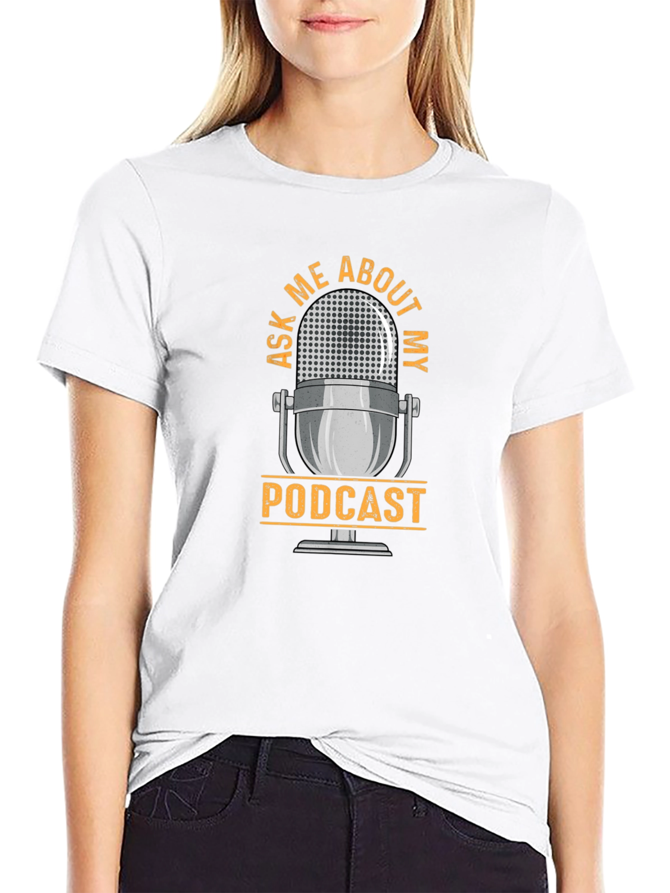 Ask Me About My Podcast Graphic T-Shirt