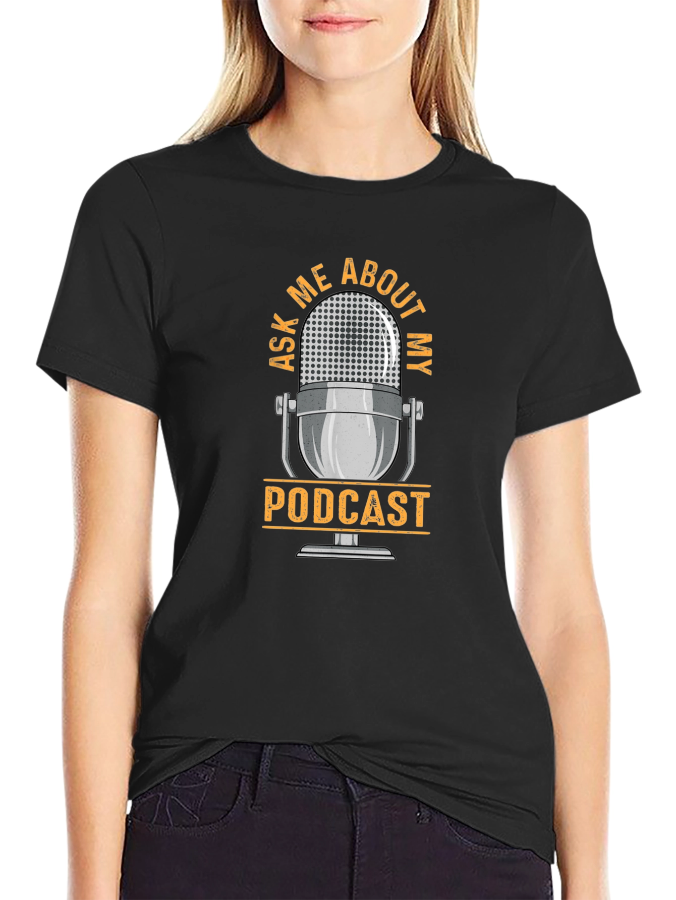 Ask Me About My Podcast Graphic T-Shirt