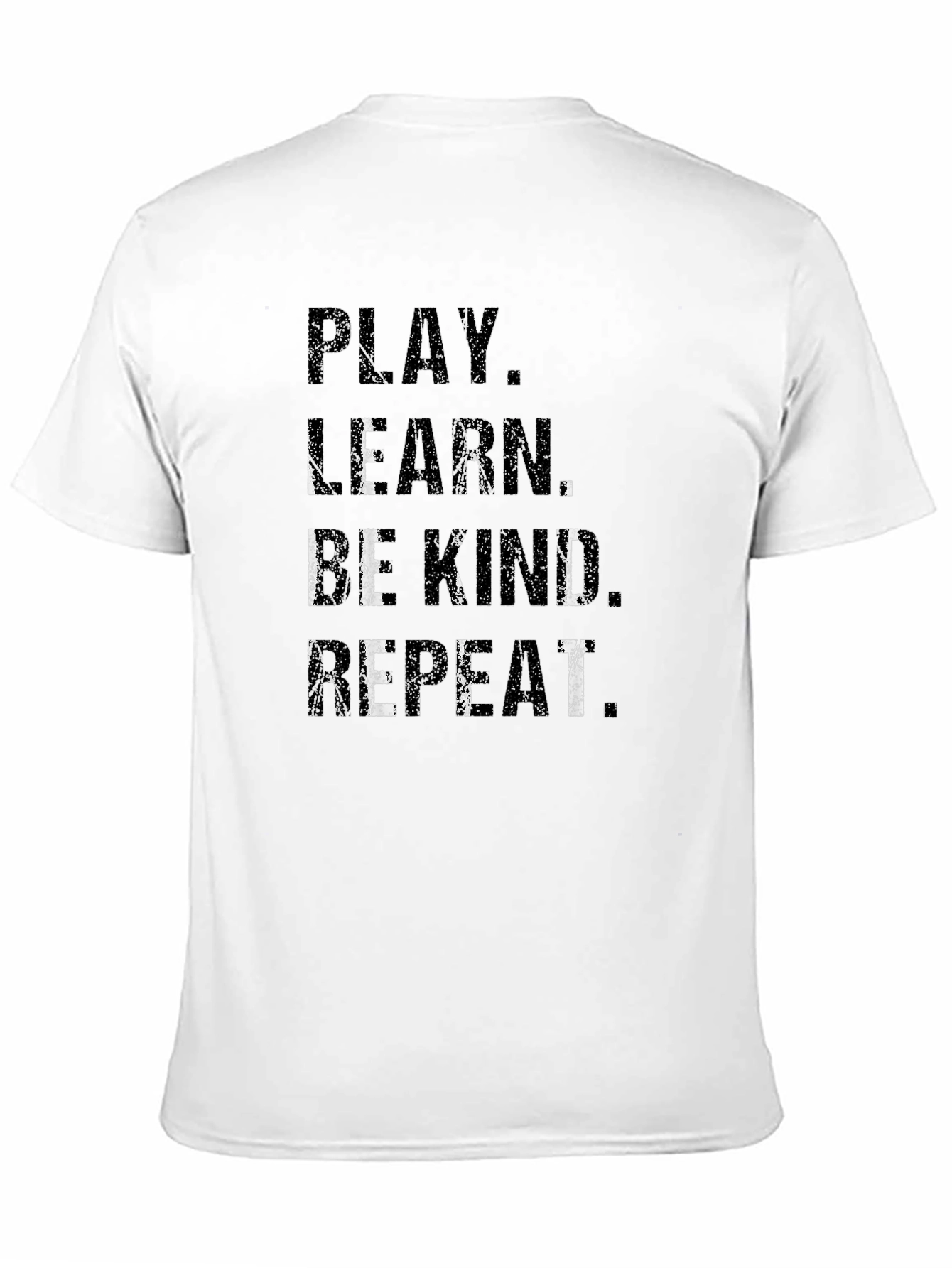 Play Learn Be Kind Repeat Black T-Shirt