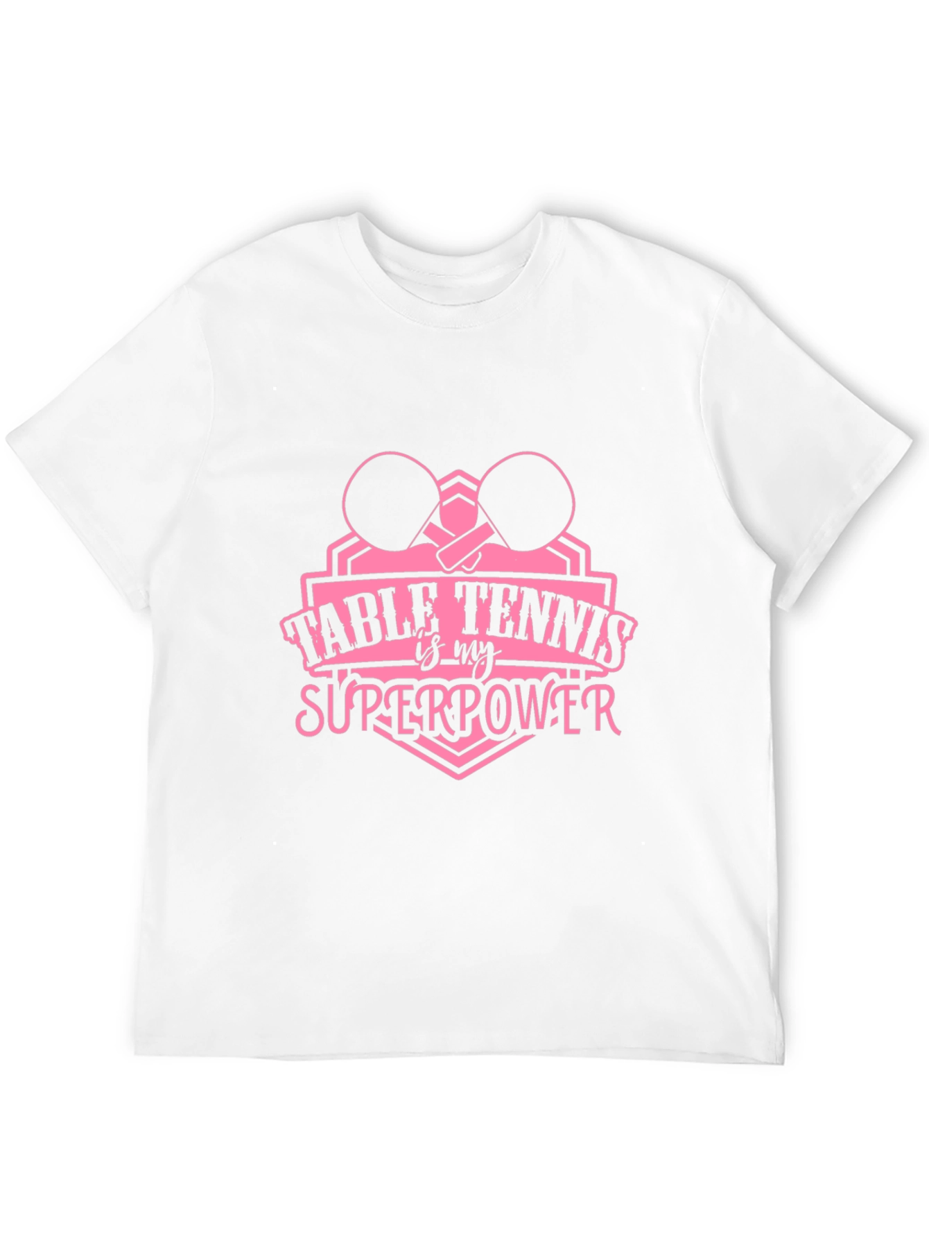 Table Tennis Superpower Black T-Shirt