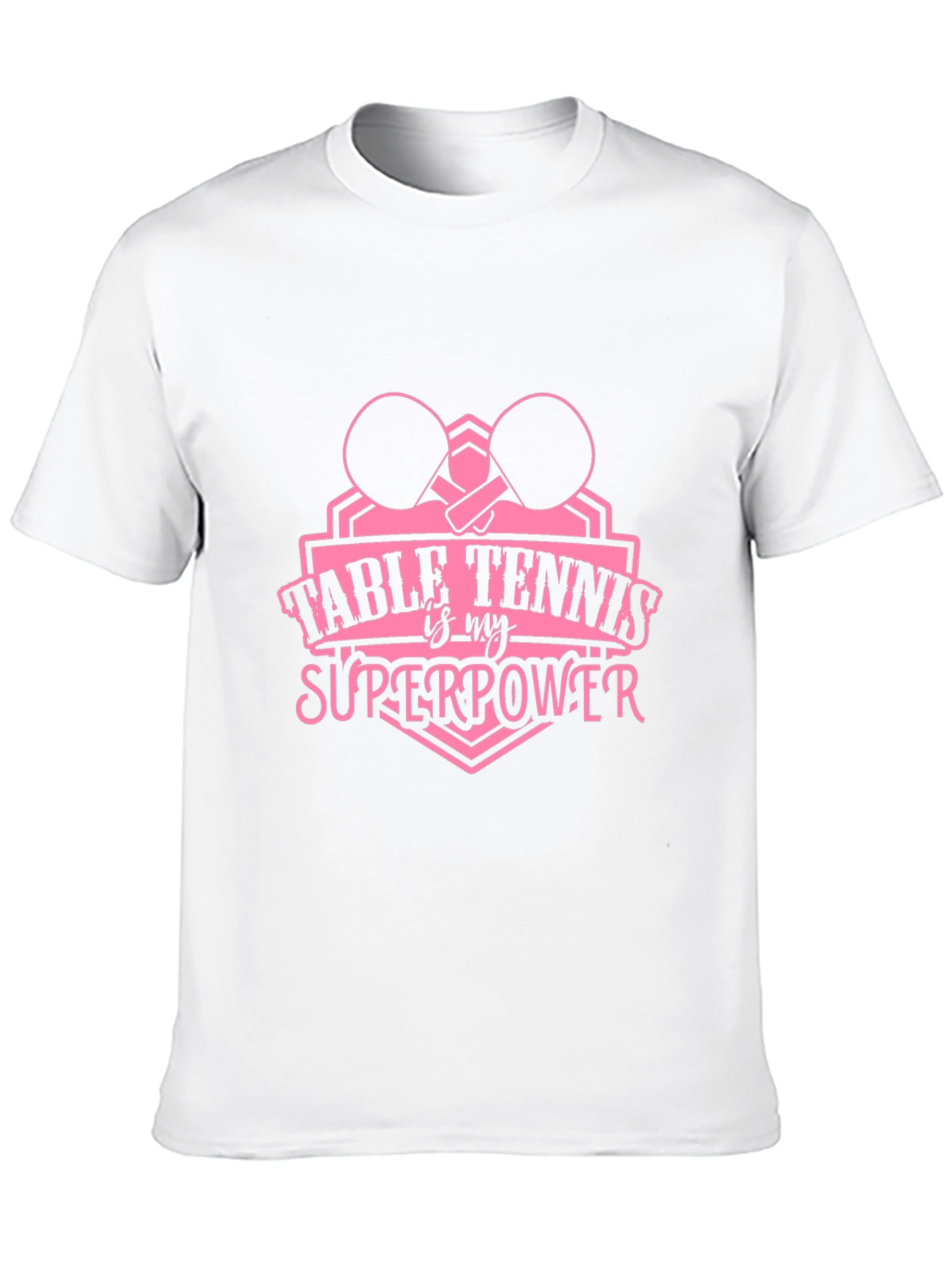 Table Tennis Superpower Black T-Shirt