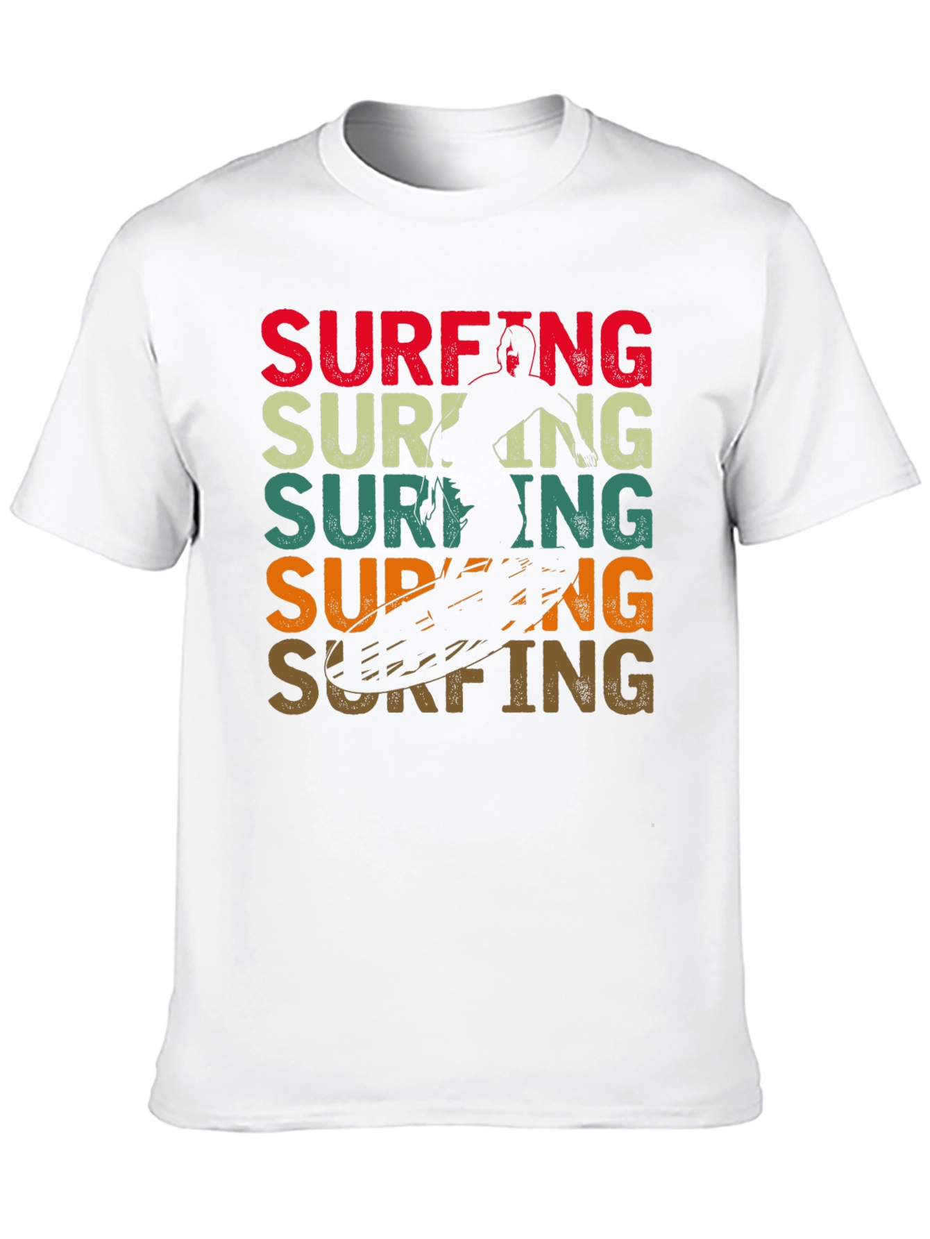 Retro Surfing Graphic Tee - Black