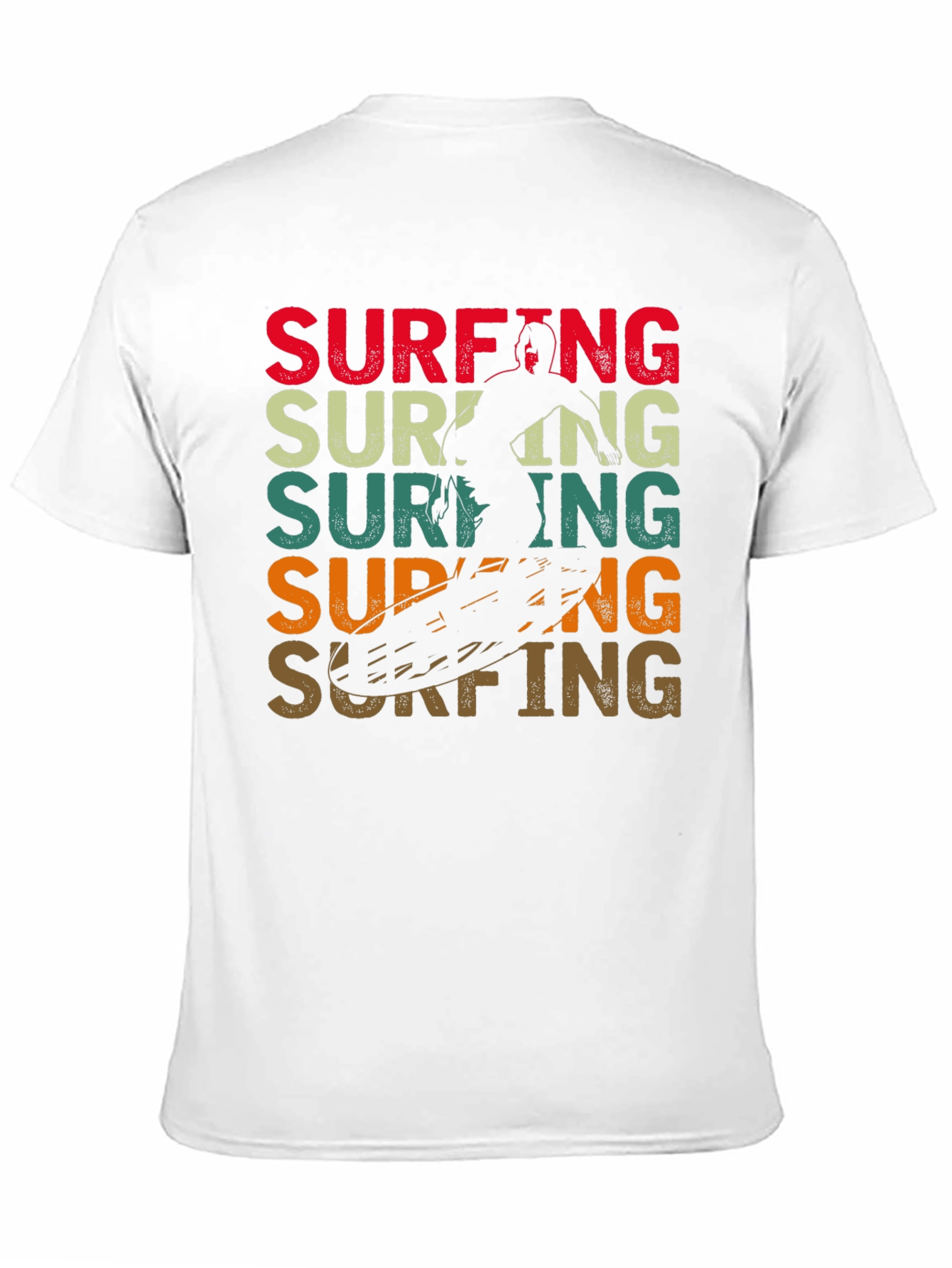 Retro Surfing Graphic Tee - Black