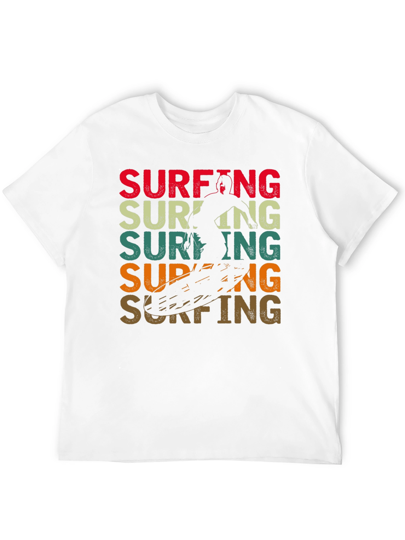 Retro Surfing Graphic Tee - Black