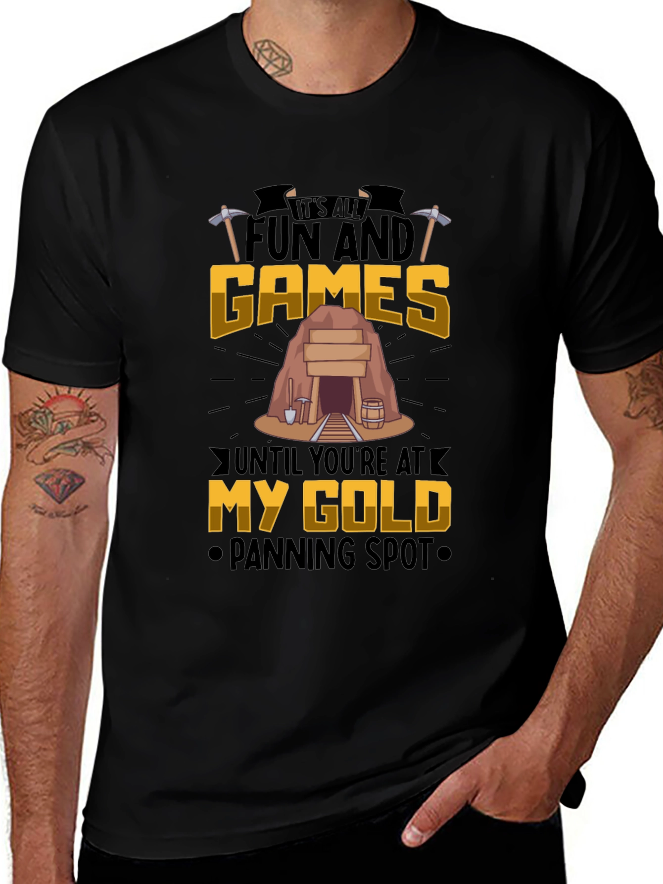 Fun and Games Gold Panning T-Shirt