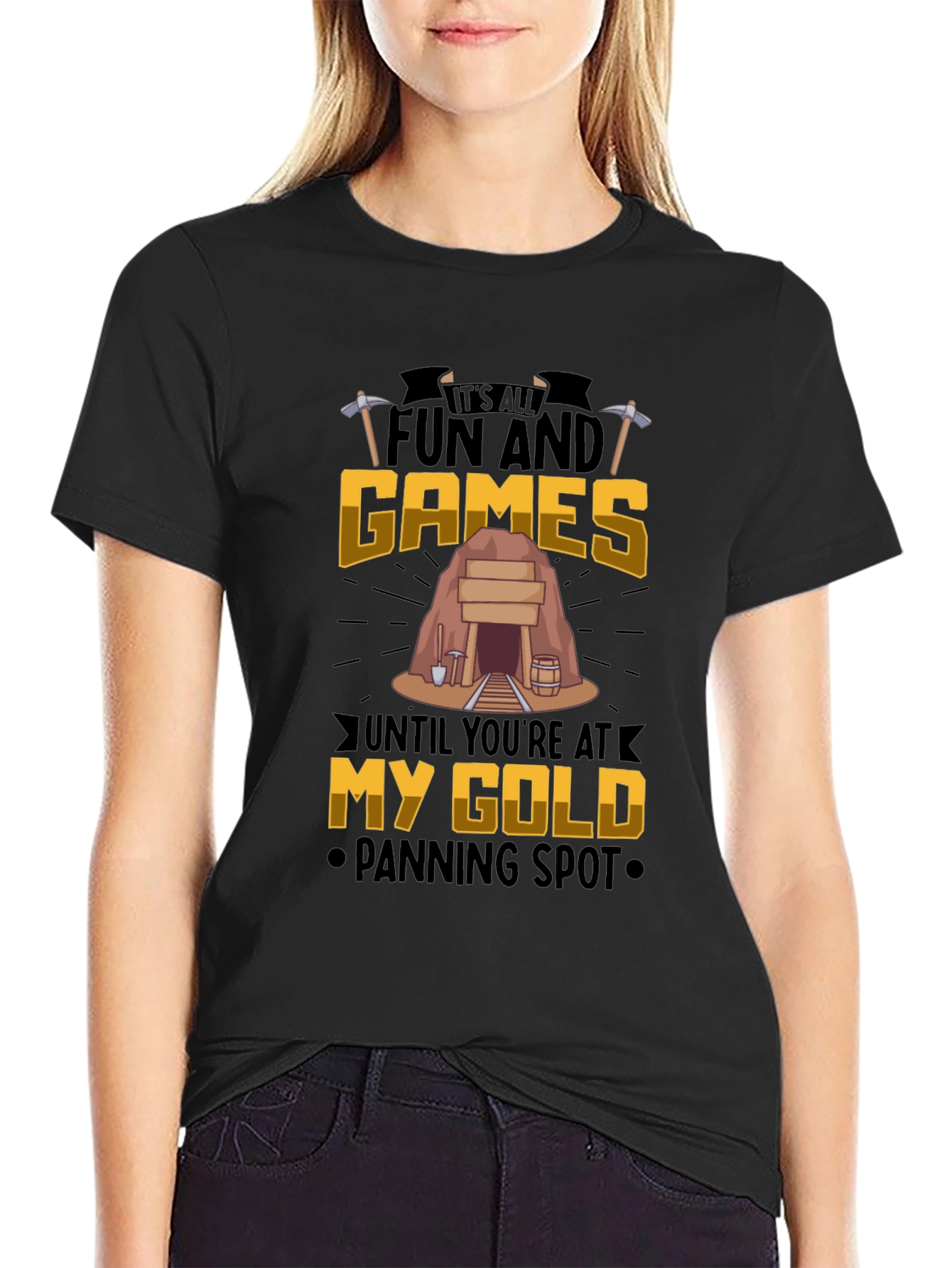Fun and Games Gold Panning T-Shirt
