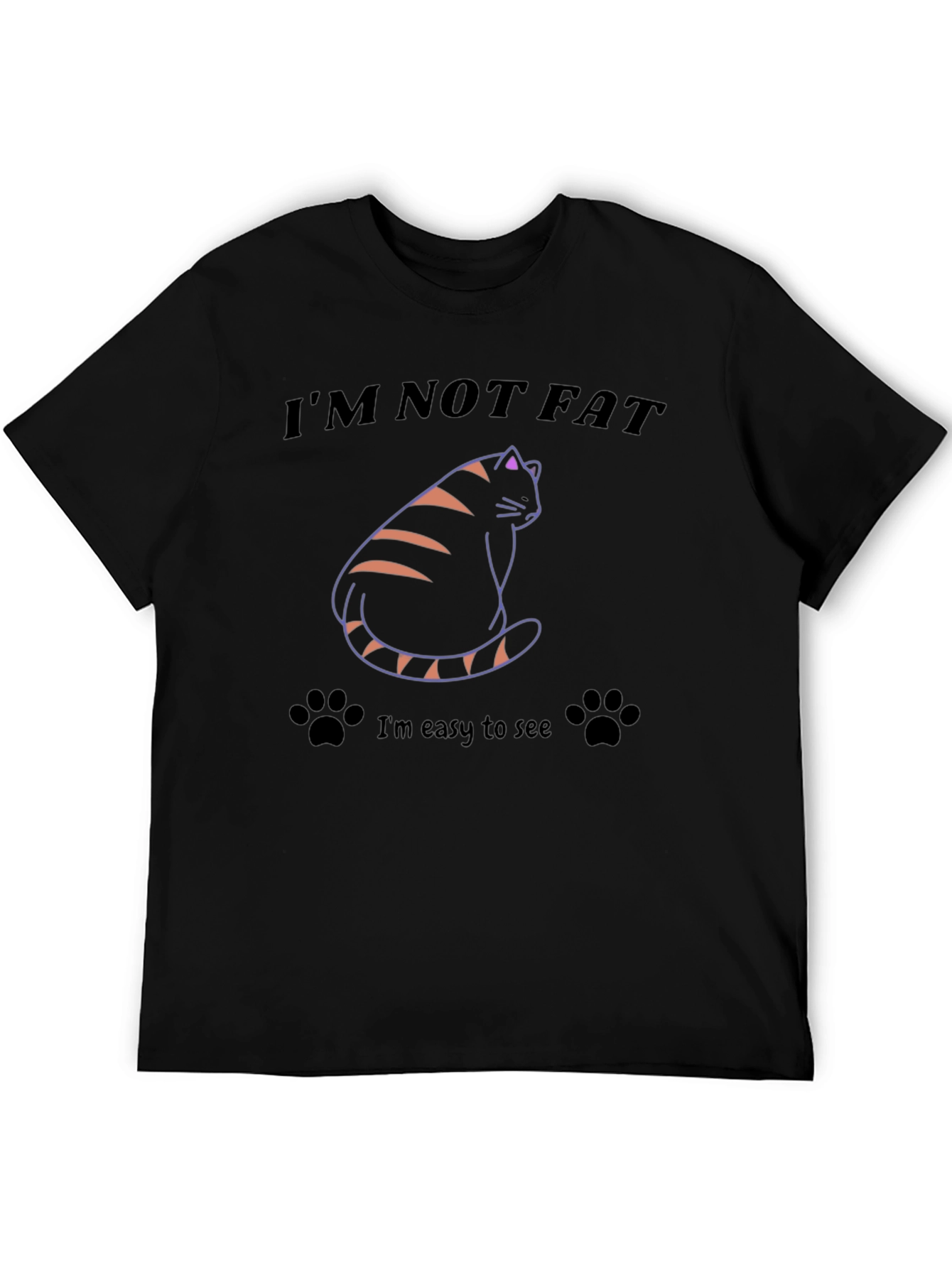 Im Not Fat T-Shirt Funny Cat Tee