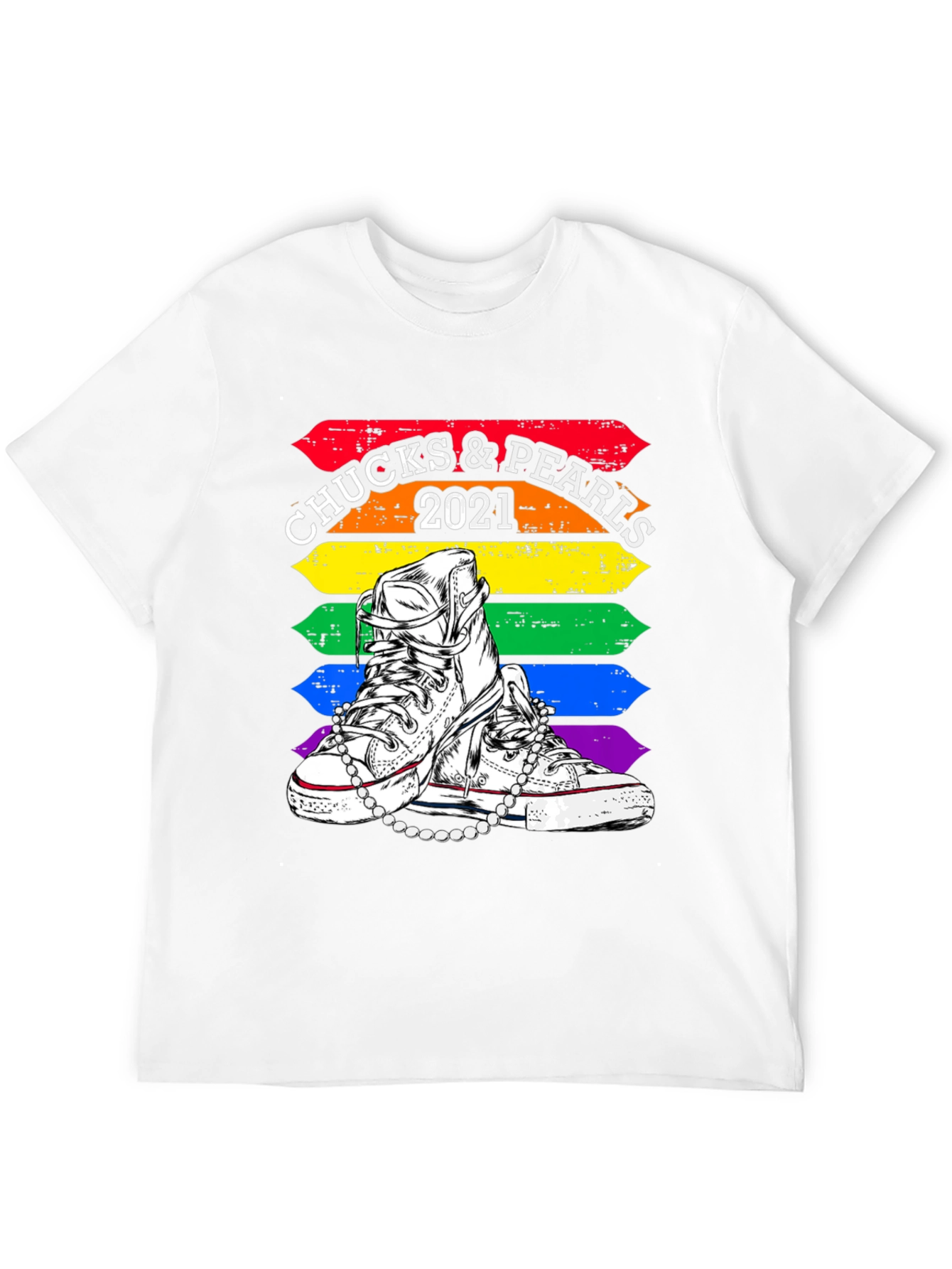 Chucks & Pearls 2021 Pride T-Shirt