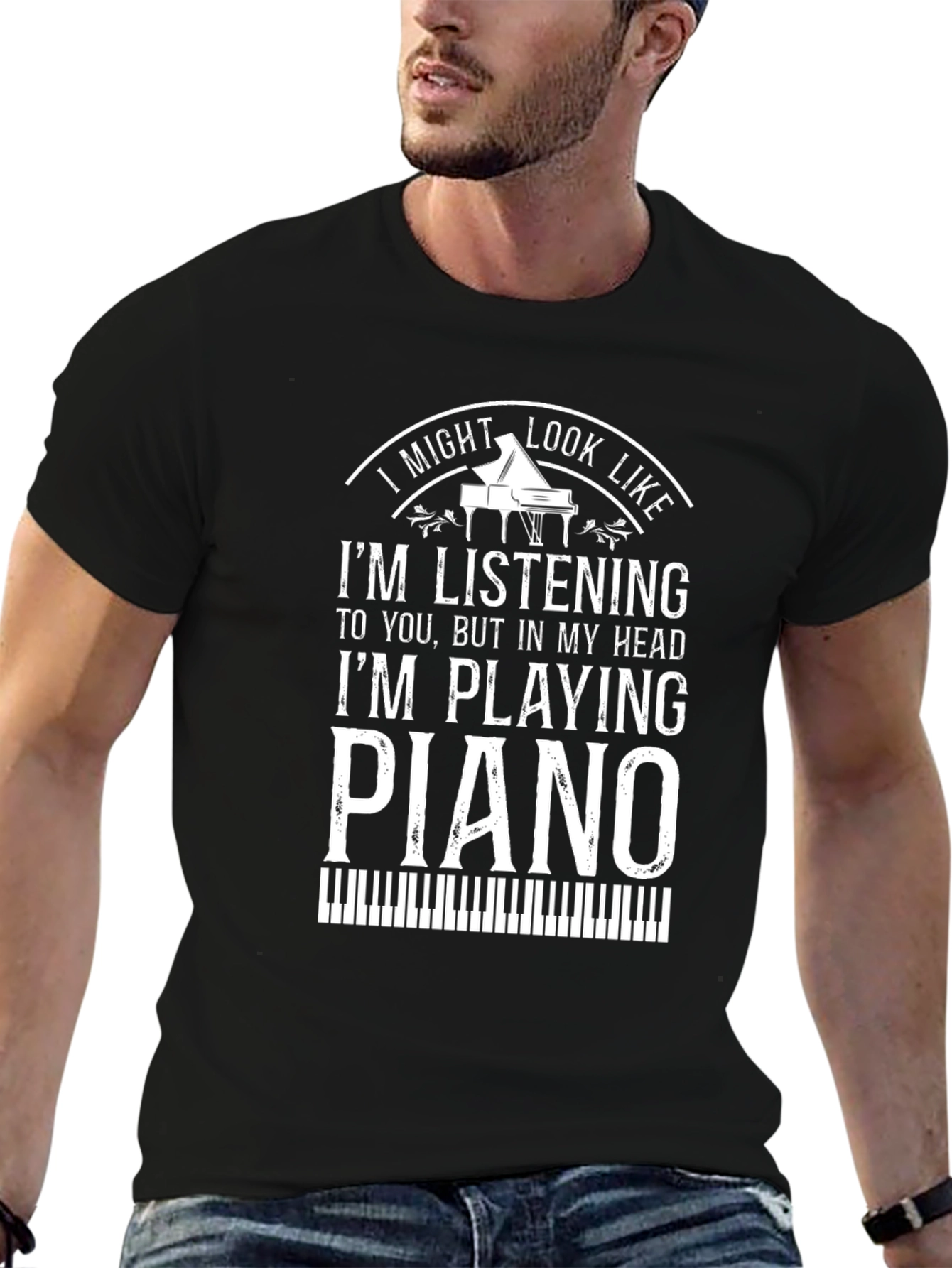 Im Playing Piano T-Shirt - Musician Tee