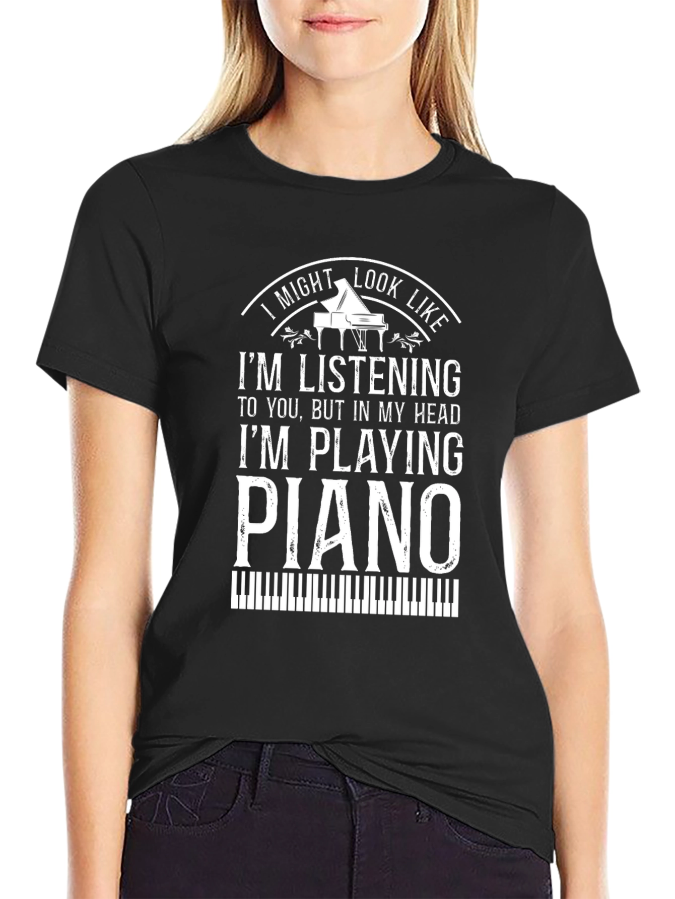 Im Playing Piano T-Shirt - Musician Tee